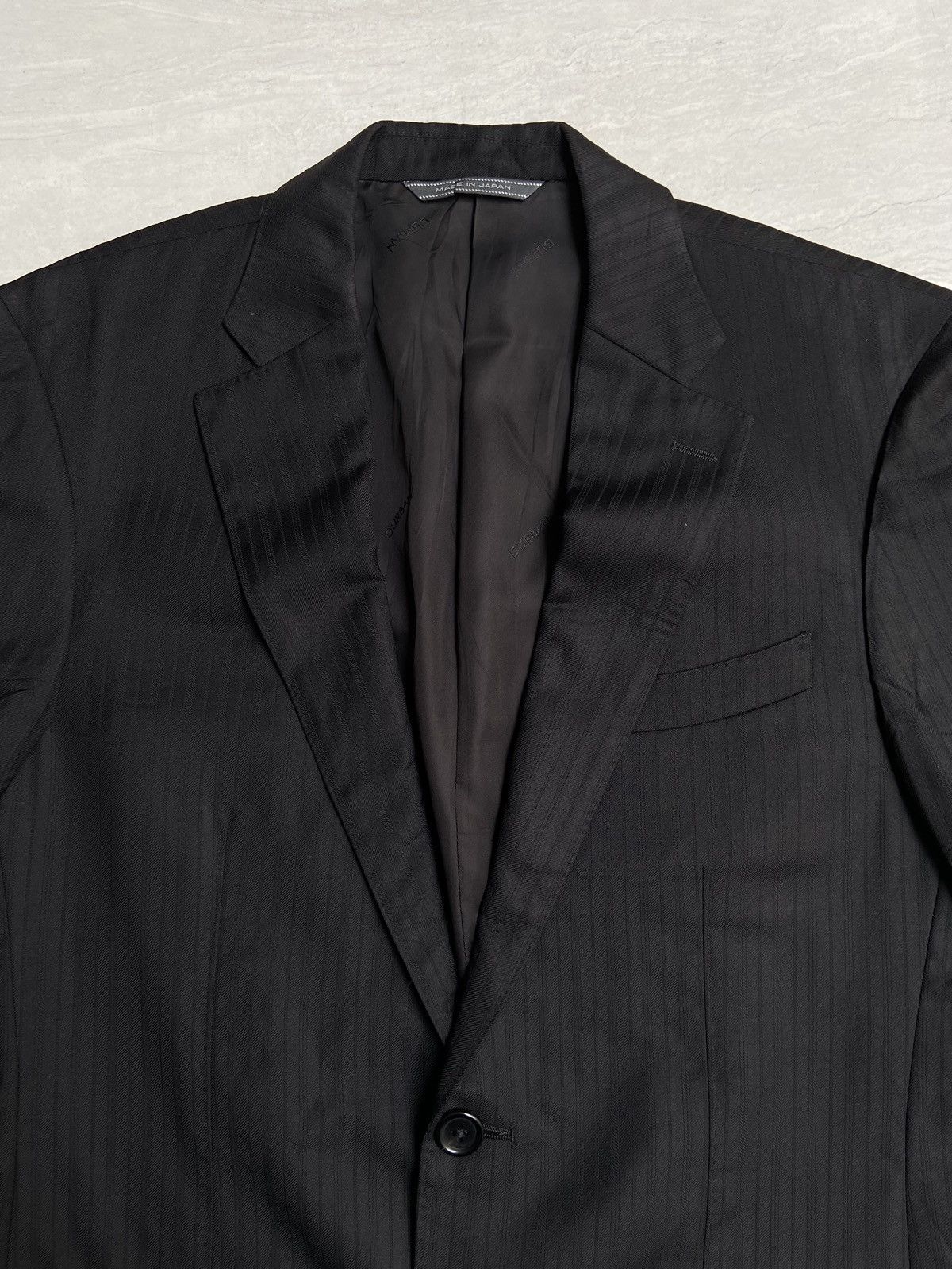 Designer × Japanese Brand × Loro Piana LORO PIANA D’URBAN Black Suit Size 48L - 9 Thumbnail