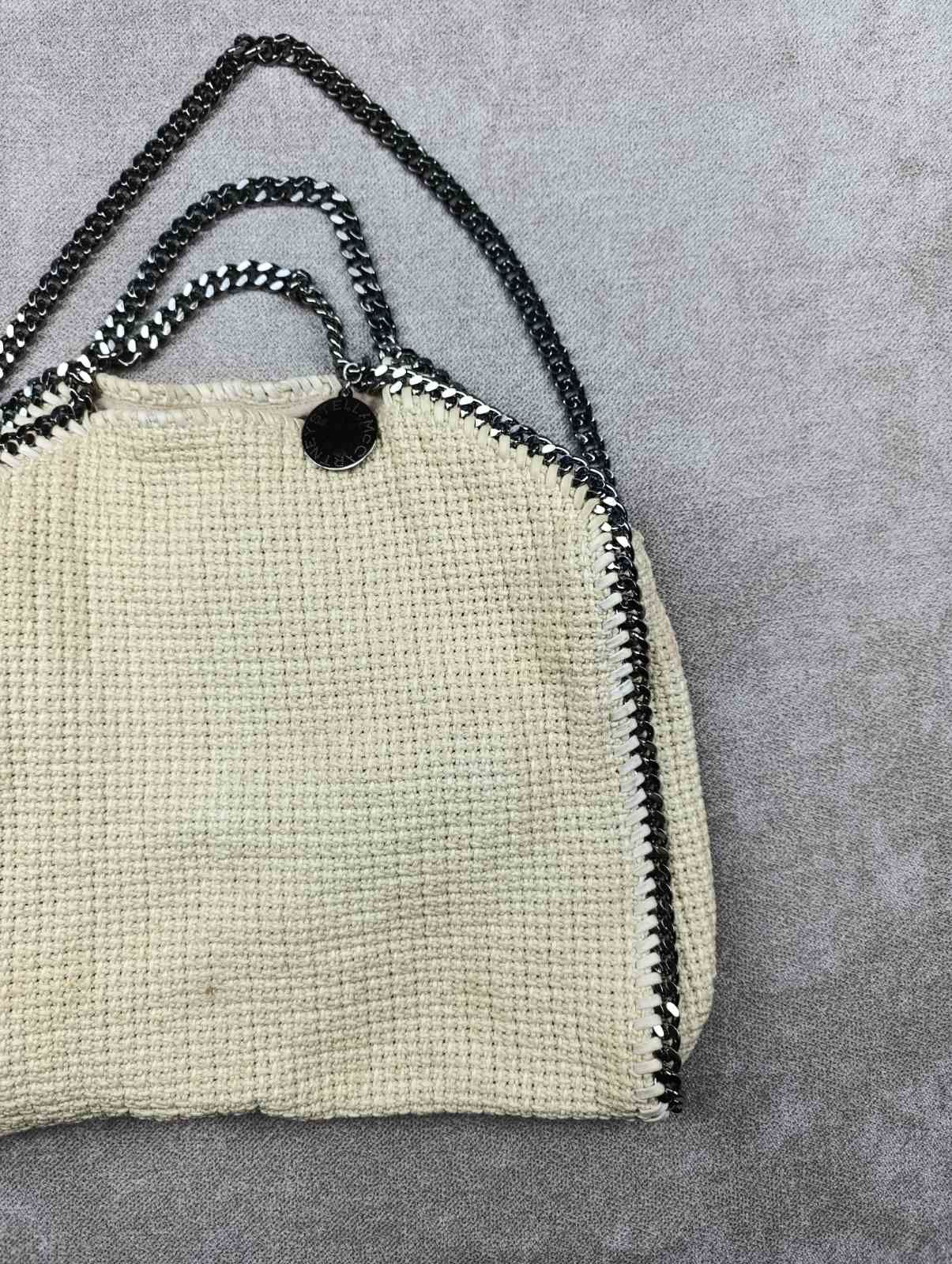 Stella McCartney STELLA MCCARTNEY FALABELLA COTTON TOTE BEIGE Size ONE SIZE - 8 Thumbnail