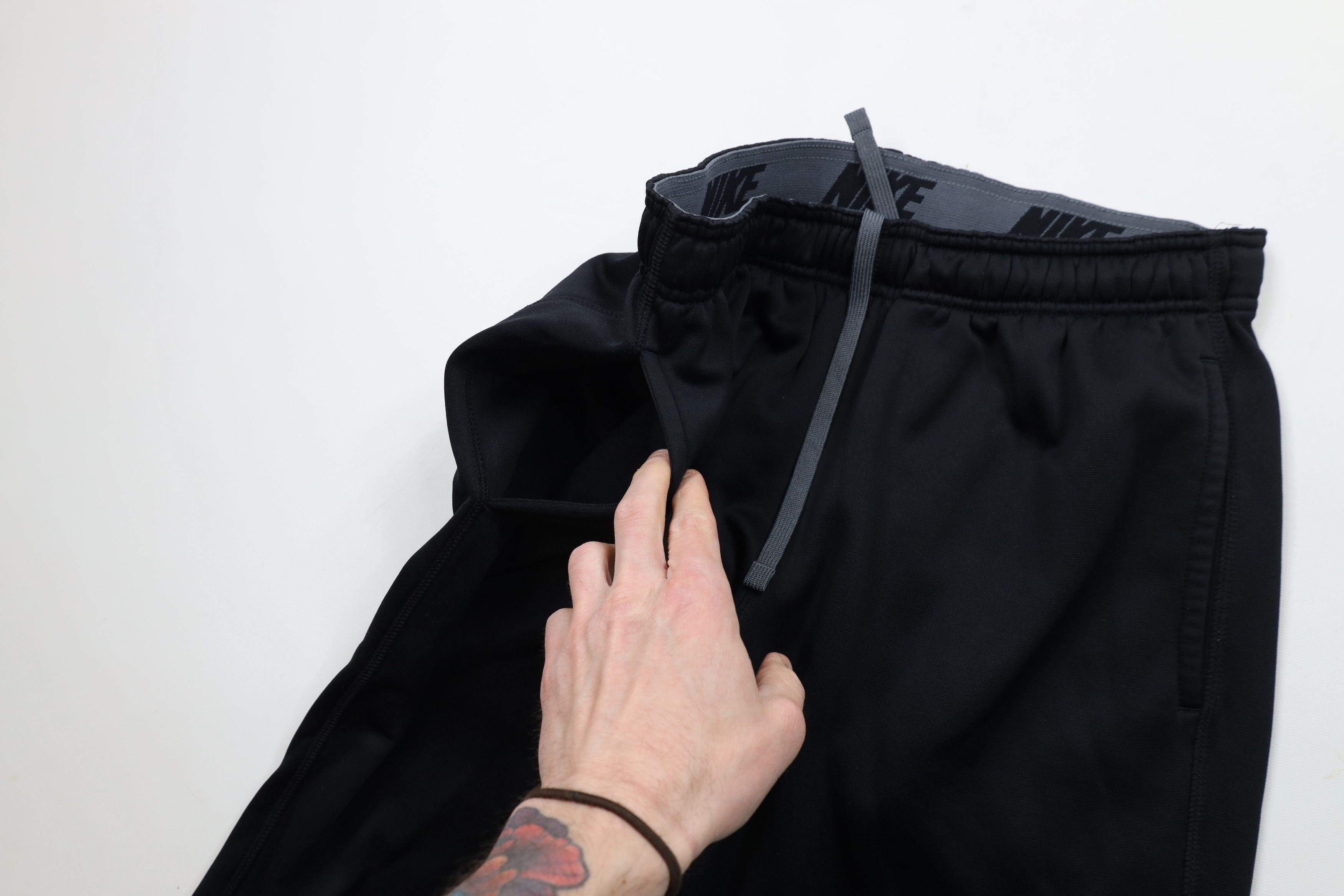 Nike × Vintage Vintage Y2K Nike Scott Mini Swoosh Wide Leg Sweatpants Size US 34 / EU 50 - 6 Thumbnail