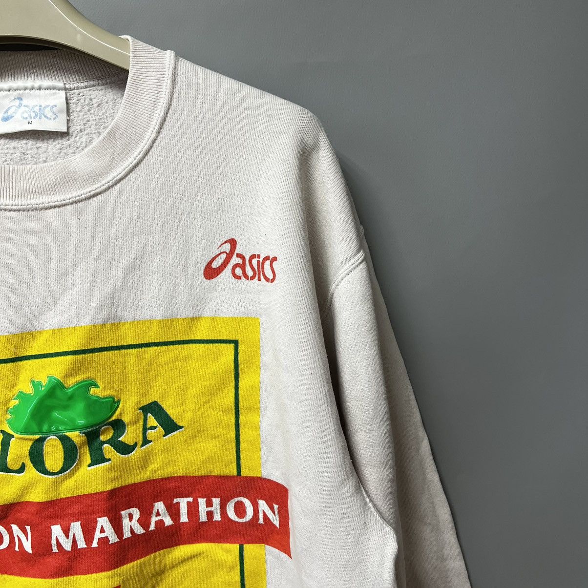 Asics 1997 Rare ASICS London Marathon “Flora” sweatshirt Size US M / EU 48-50 / 2 - 4 Thumbnail