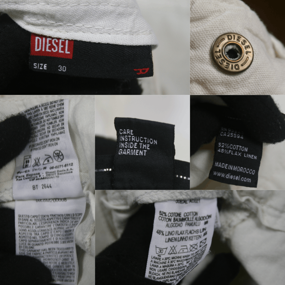 Diesel 00S Cotton Linen Relax Baggy Pants Vintage Size US 30 / EU 46 - 9 Thumbnail