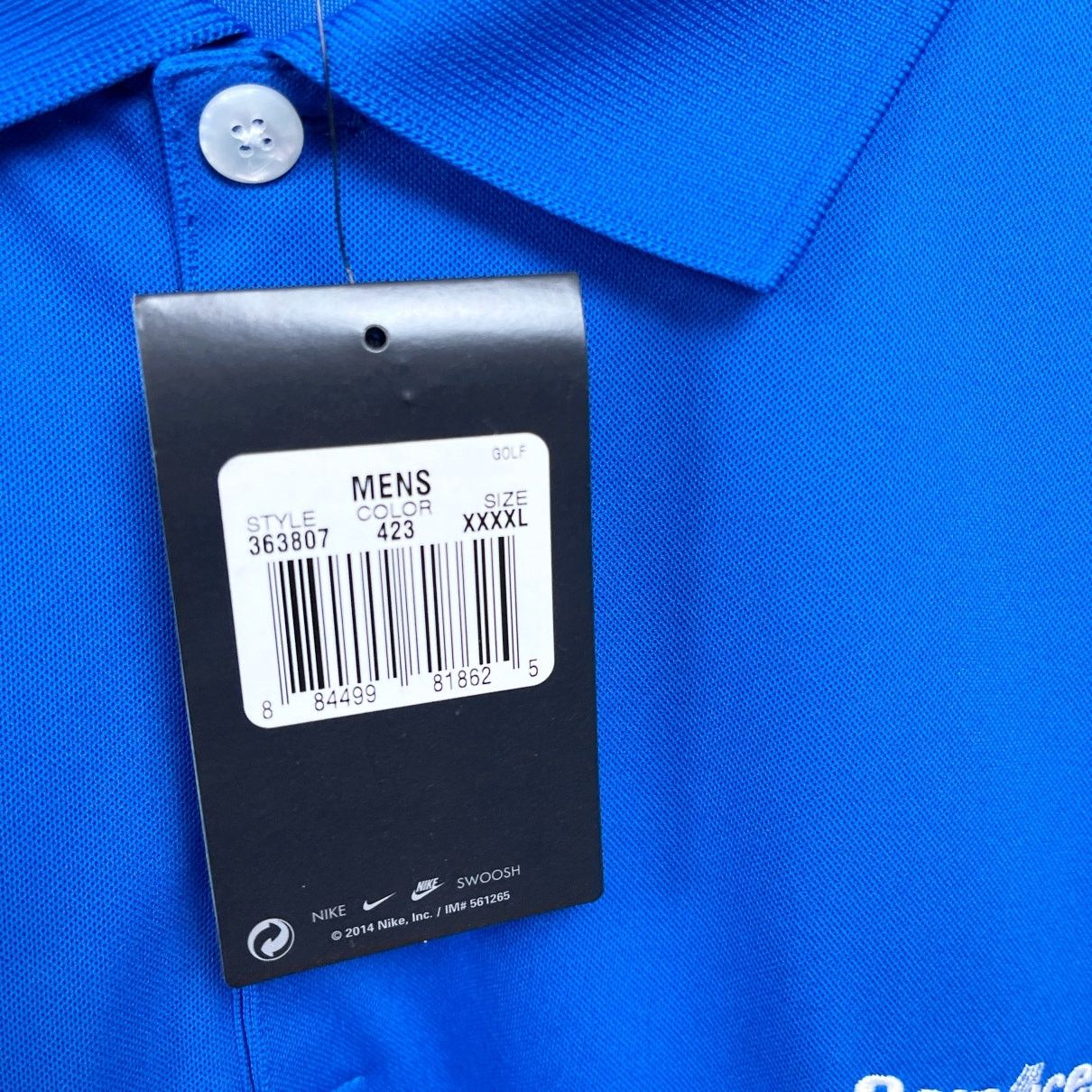 Nike Safelite AutoGlass Nike Dri Fit Polo Shirt Blue Employee 4XL Size US XXL / EU 58 / 5 - 9 Thumbnail