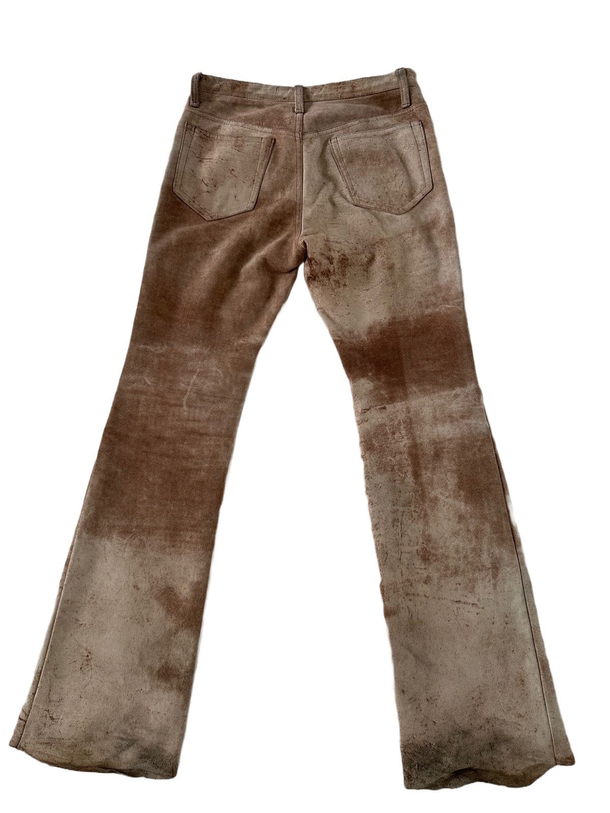 Yasuyuki Ishii YASUYUKI ISHII LEATHER COWHIDE FLARED PANTS Size US 31 - 5 Thumbnail
