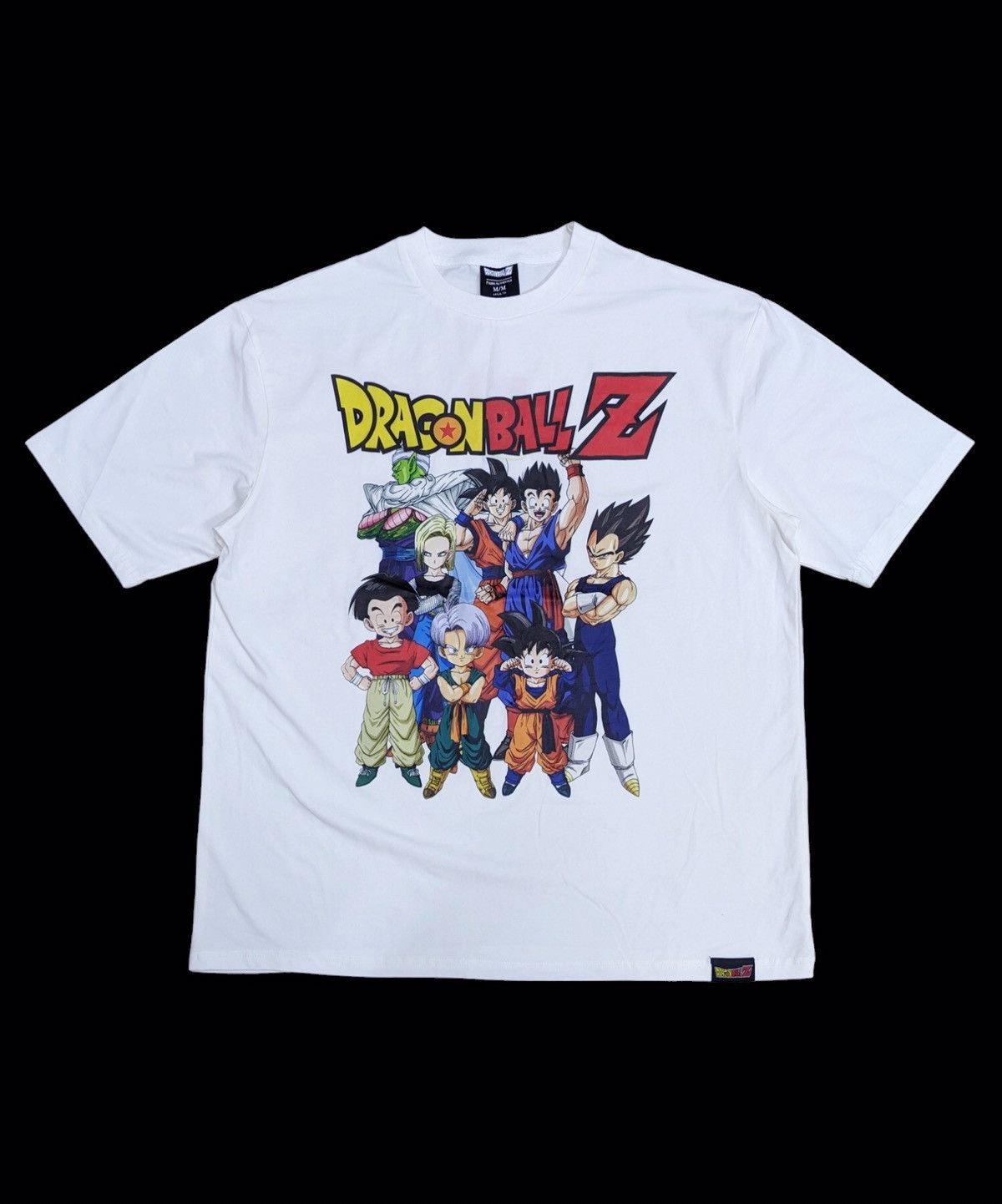 image of Anima Pdi Dragon Ball Z Oversized Tshirt in White, Men's (Size Medium)