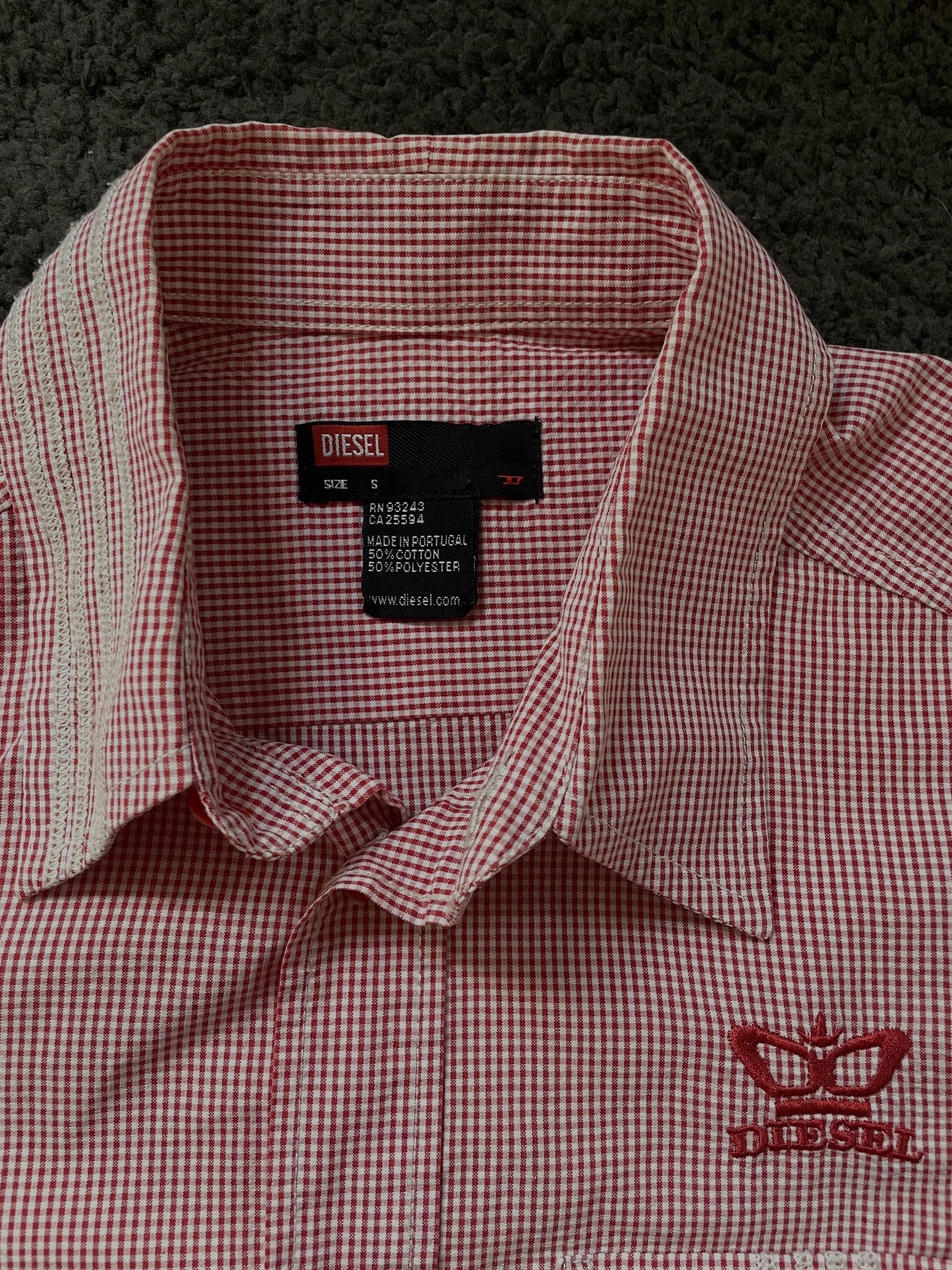Diesel Diesel Y2K Red Gingham Shirt Short Sleeve – Size S Size US S / EU 44-46 / 1 - 3 Thumbnail