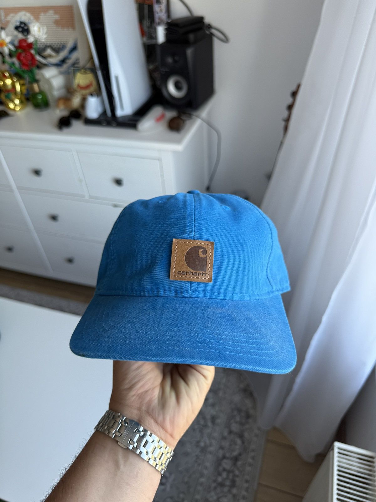 Carhartt Vintage 90s Carhartt big logo patch cap / hat workwear skate Size ONE SIZE - 2 Thumbnail