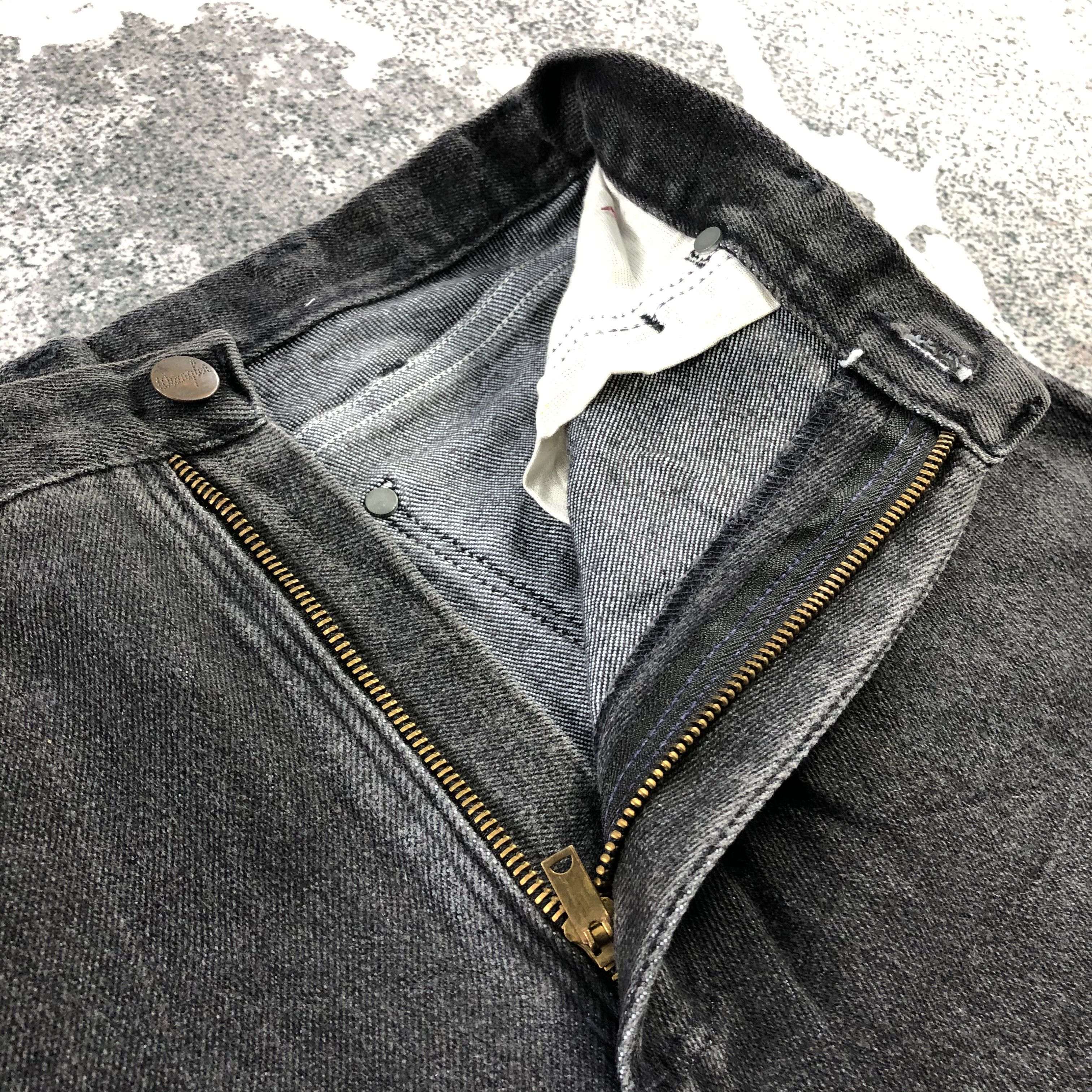 Vintage Vintage 80s Wrangler Jeans Faded Black Denim KJ1084 Size US 28 / EU 44 - 8 Thumbnail