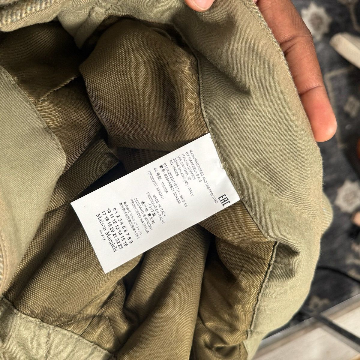 Maison Margiela Maison Margiela Green Padded Wool Trousers Size US 34 / EU 50 - 8 Thumbnail