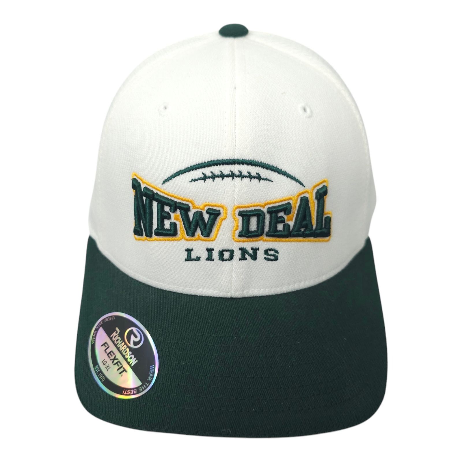 Richardson New Deal Lions L/XL Cap Back Mesh Embroidered Logo Flex Fit Size ONE SIZE - 1 Thumbnail