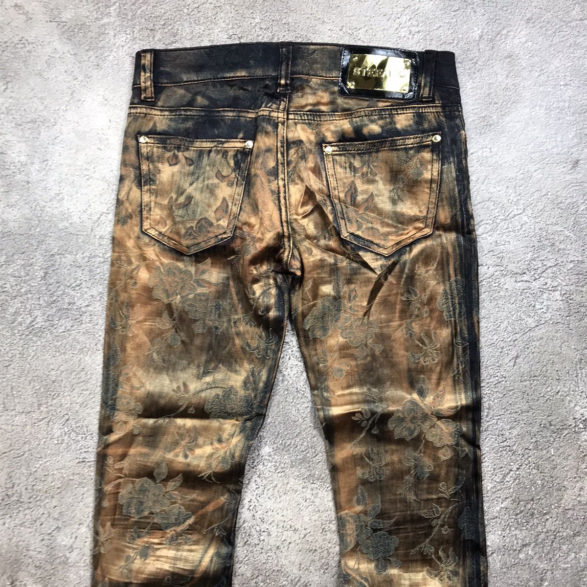 Vintage Vintage 90s Y2K Baggy Wide Leg Tie Dye Sweatpants Grunge 27 Size 27" / US 4 / IT 40 - 5 Thumbnail