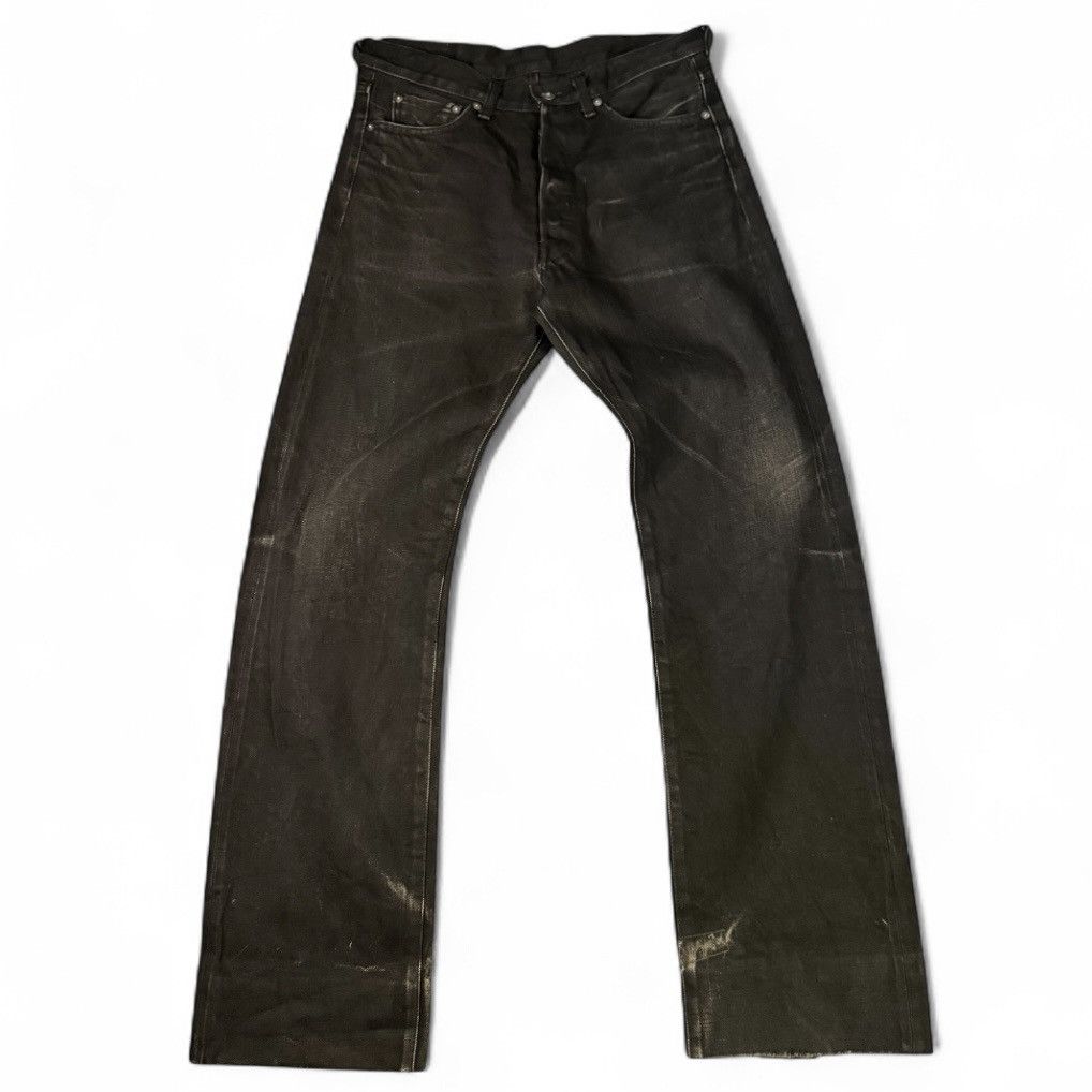 If Six Was Nine 🔥🇯🇵 Vintage Black Fade Distressed Denim Boycott Selvedge Size US 30 / EU 46 - 2 Thumbnail