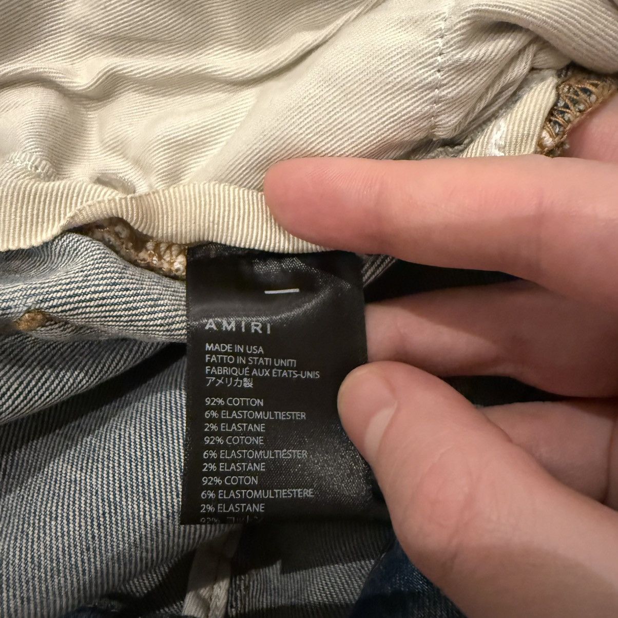 Amiri Amiri Clay blue denim jeans size 32 indigo bandana Size US 32 / EU 48 - 7 Thumbnail