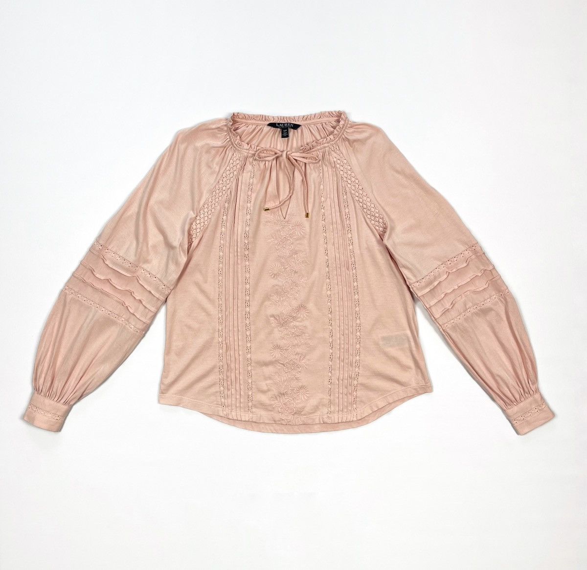 Ralph Lauren Lauren Ralph Lauren Embroidered Blouse Shirt Pink Size S Size S / US 4 / IT 40 - 2 Thumbnail