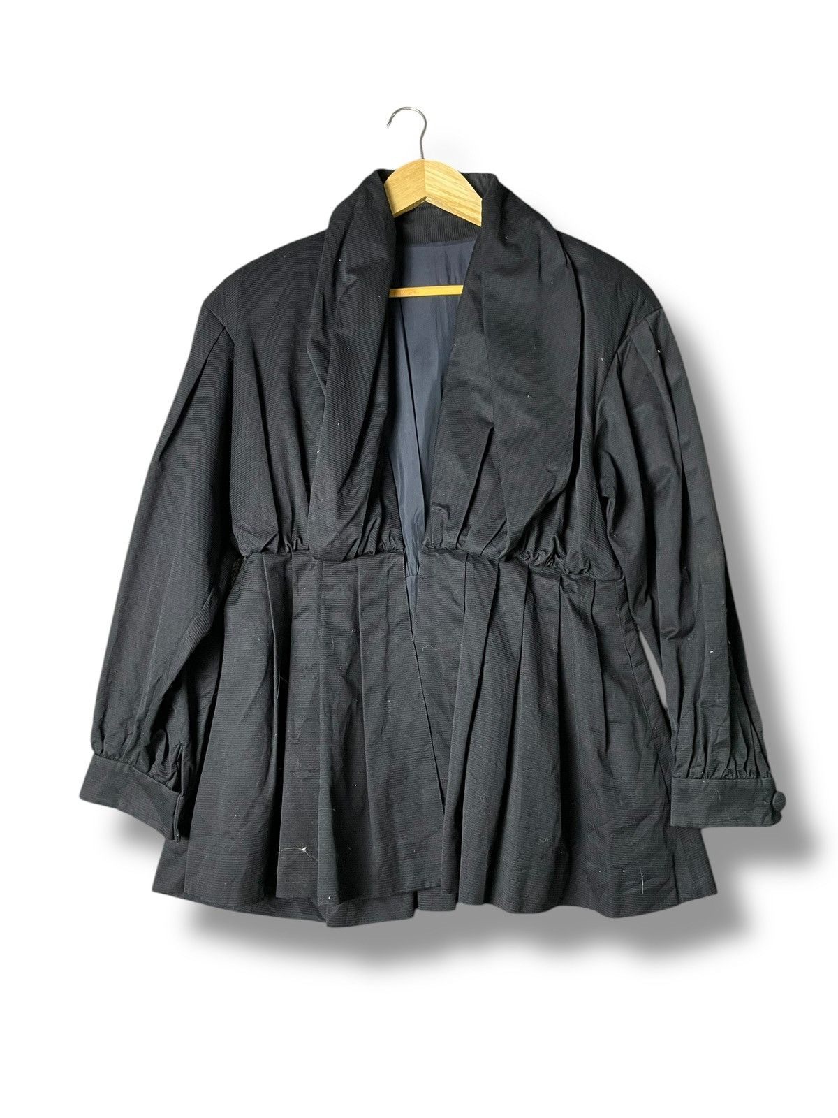 Japanese Brand EPRISE Brand Pleated Down Puff Shirt (61) Size XXS / US 00 / IT 34 - 1 Thumbnail