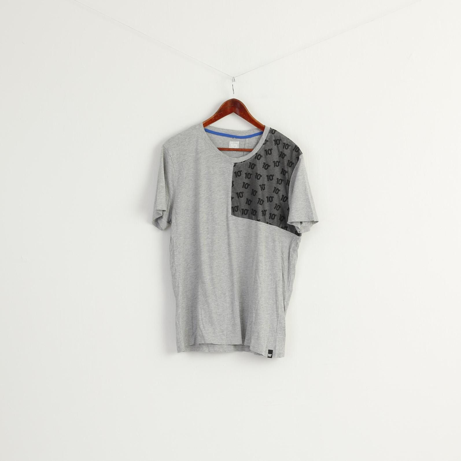 Vintage 10 Men L 52/54 Shirt Grey Cotton Crew Neck 7978 Size US L / EU 52-54 / 3 - 1 Thumbnail