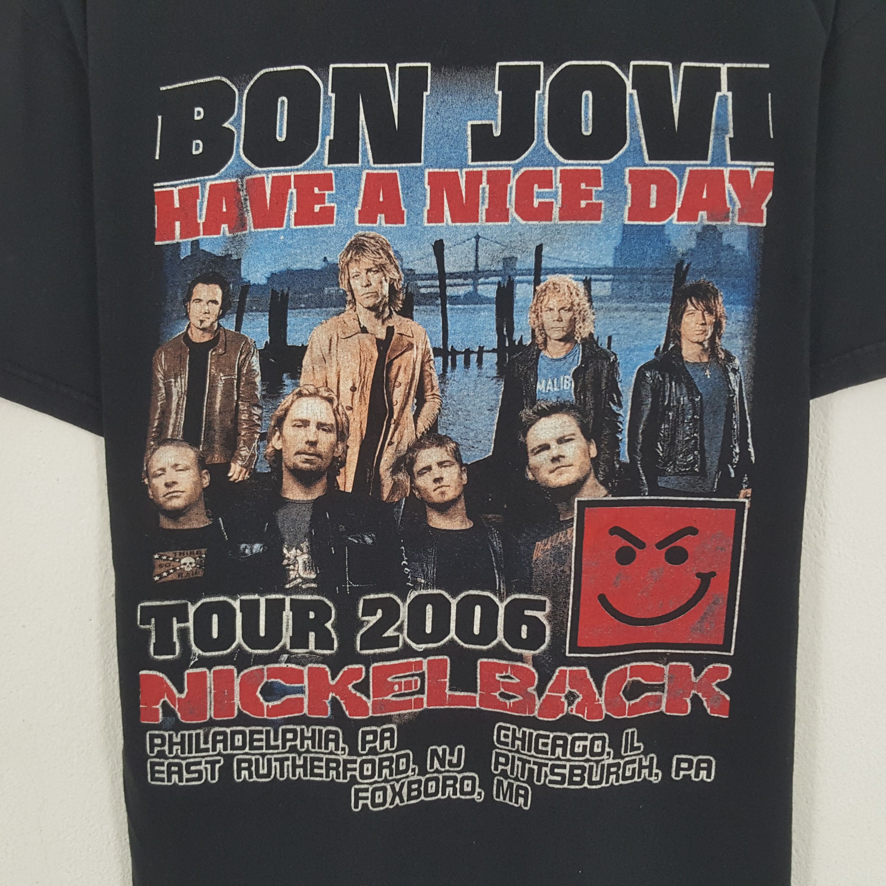 Band Tees × Vintage Vintage Bon Jovi Have A Nice Day Tour 2006 Tshirt Size US L / EU 52-54 / 3 - 4 Thumbnail