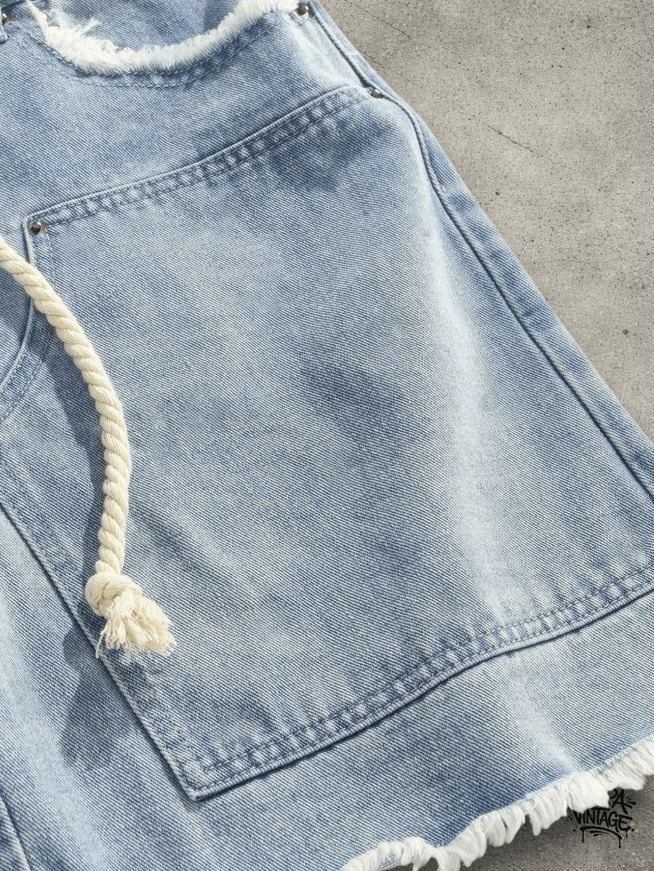 Jean Distressed Waistband shorts Size US 32 / EU 48 - 4 Thumbnail