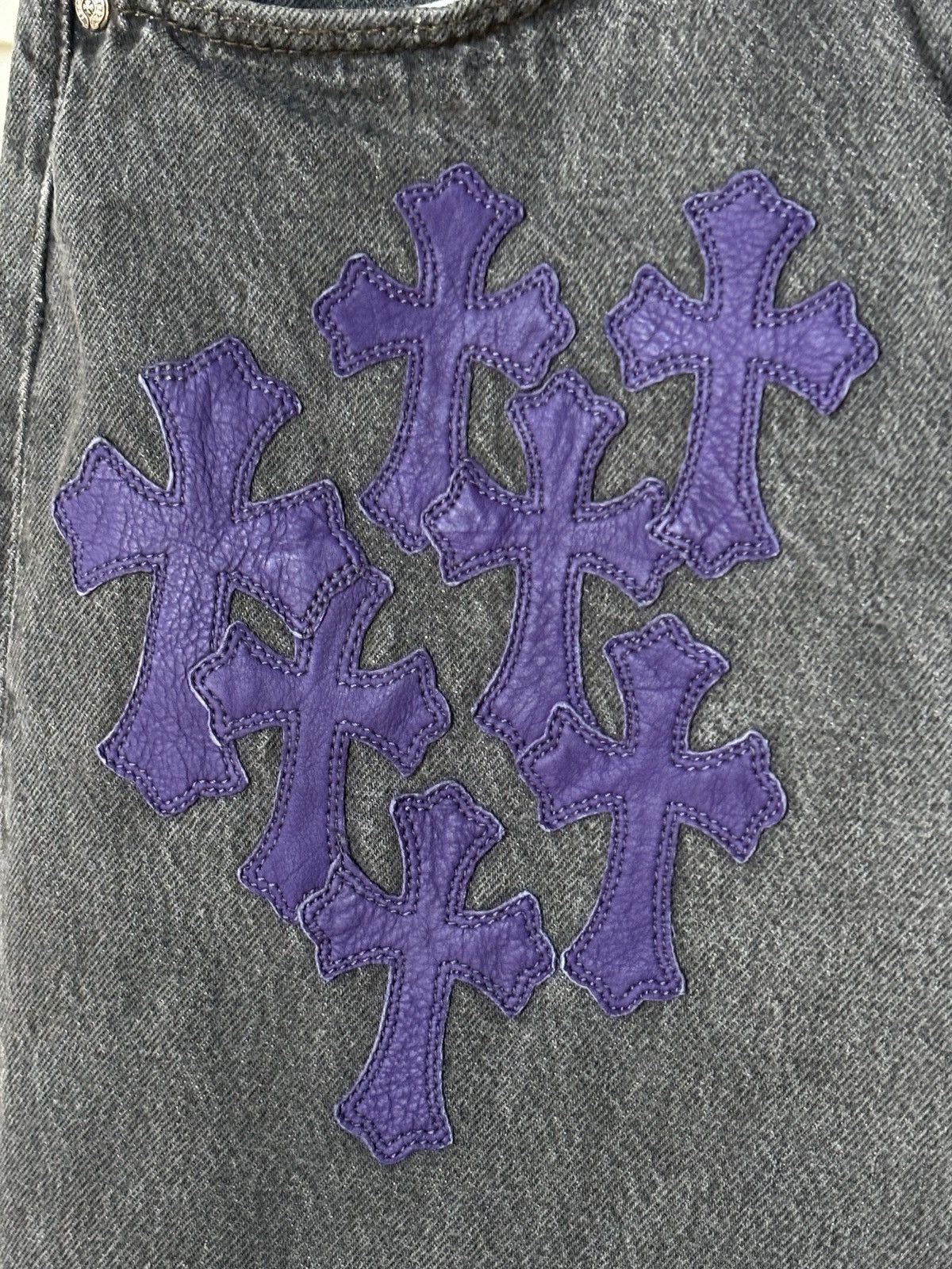 Chrome Hearts CHROME HEARTS PURPLE BARTS PATCH DENIM Size US 33 - 6 Thumbnail