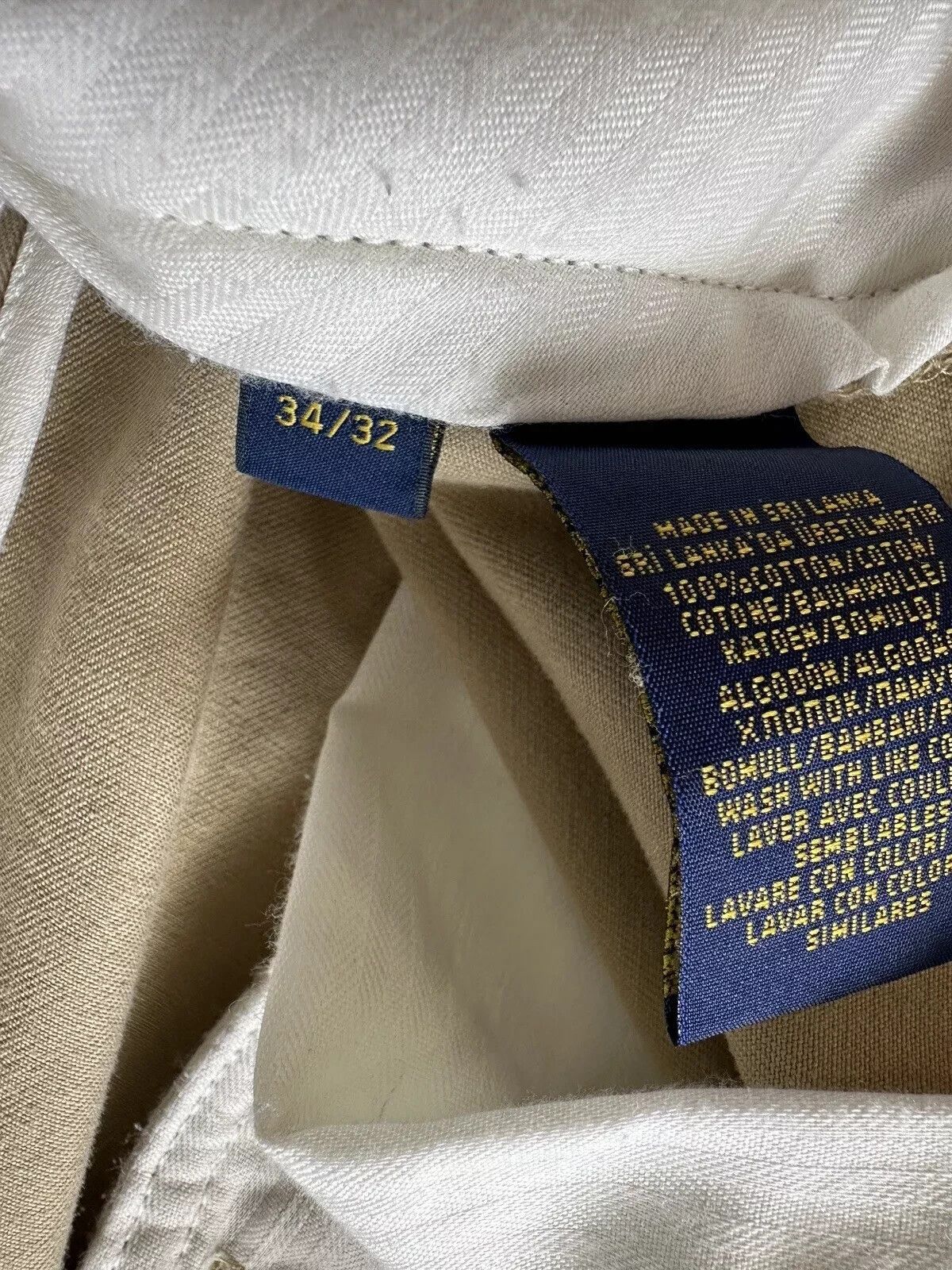 Polo Ralph Lauren POLO RALPH LAUREN CHINO PANTS TROUSERS MENS 34x32 Size US 34 / EU 50 - 14 Thumbnail