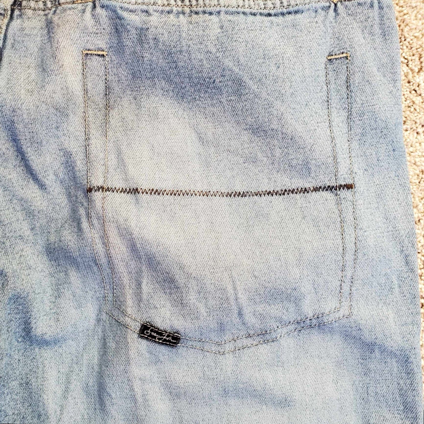 Sean John VINTAGE Sean John Jeans Hip Hop Denim 38x32 Men Blue 5-Pocket Design Relaxed Era Y2K Grail Baggy Shirt Size US 38 / EU 54 - 6 Thumbnail