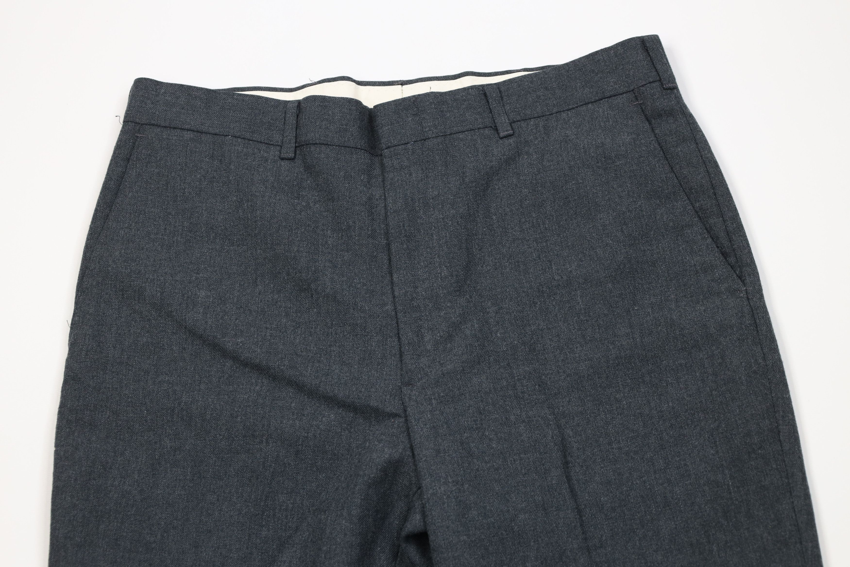 Vintage Vintage 70s Streetwear Gabardine Blend Knit Chino Pants Gray Size US 32 / EU 48 - 2 Thumbnail