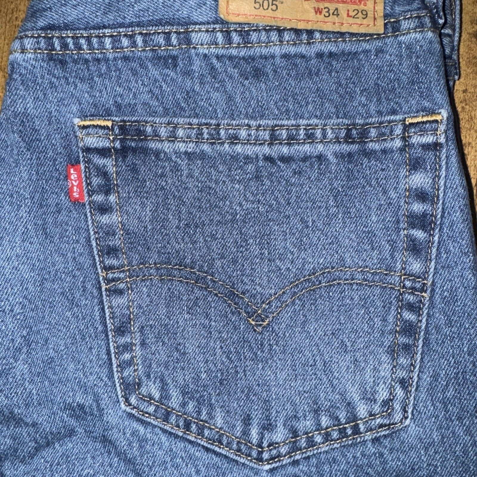 Levi's Levi’s 505 Denim Blue Jeans 34x24 Measured Size US 34 / EU 50 - 2 Thumbnail