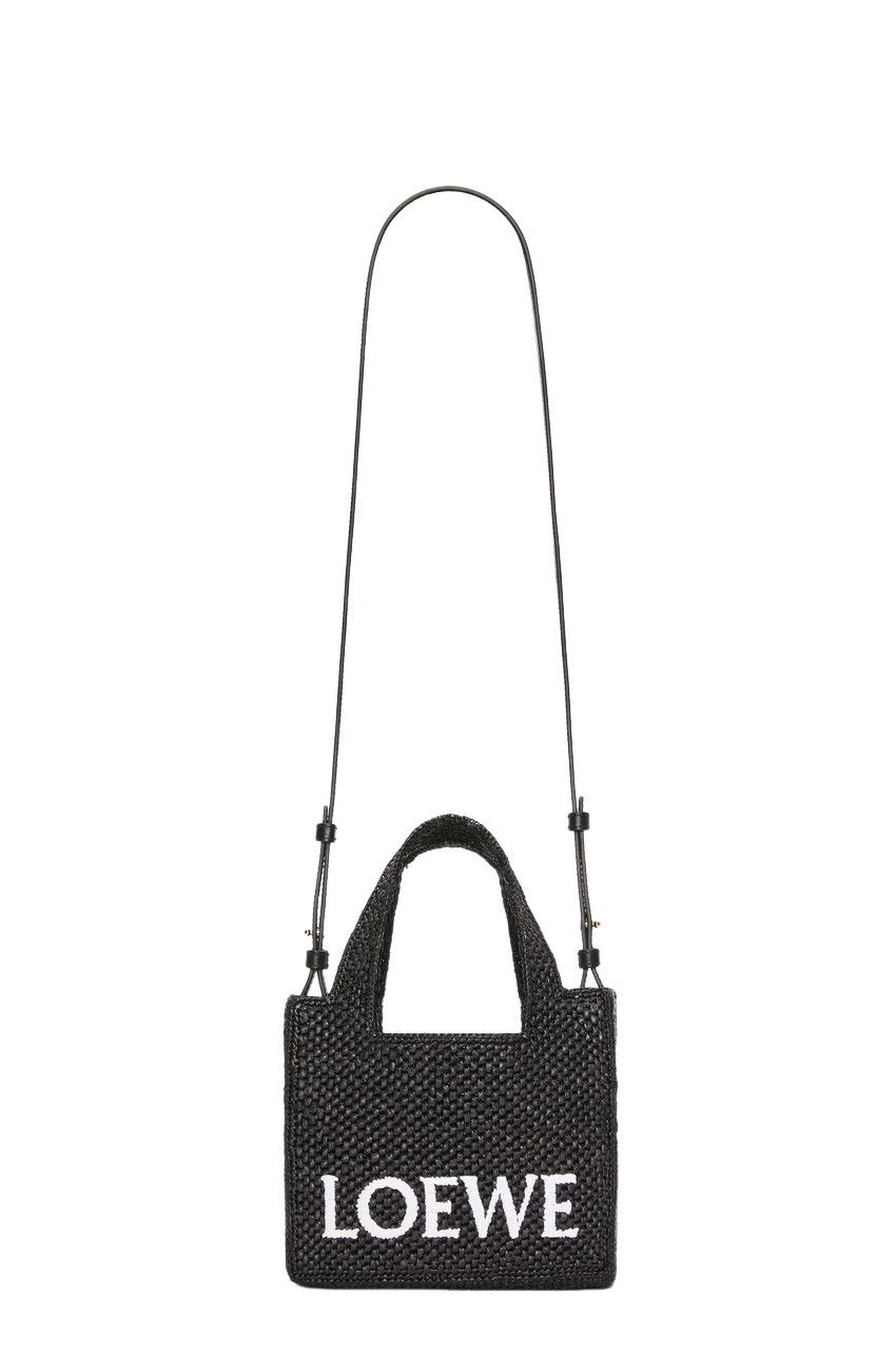 Loewe LOEWE $1200 Black Raffia Mini Tote Bag New & Authentic Size ONE SIZE - 1 Thumbnail