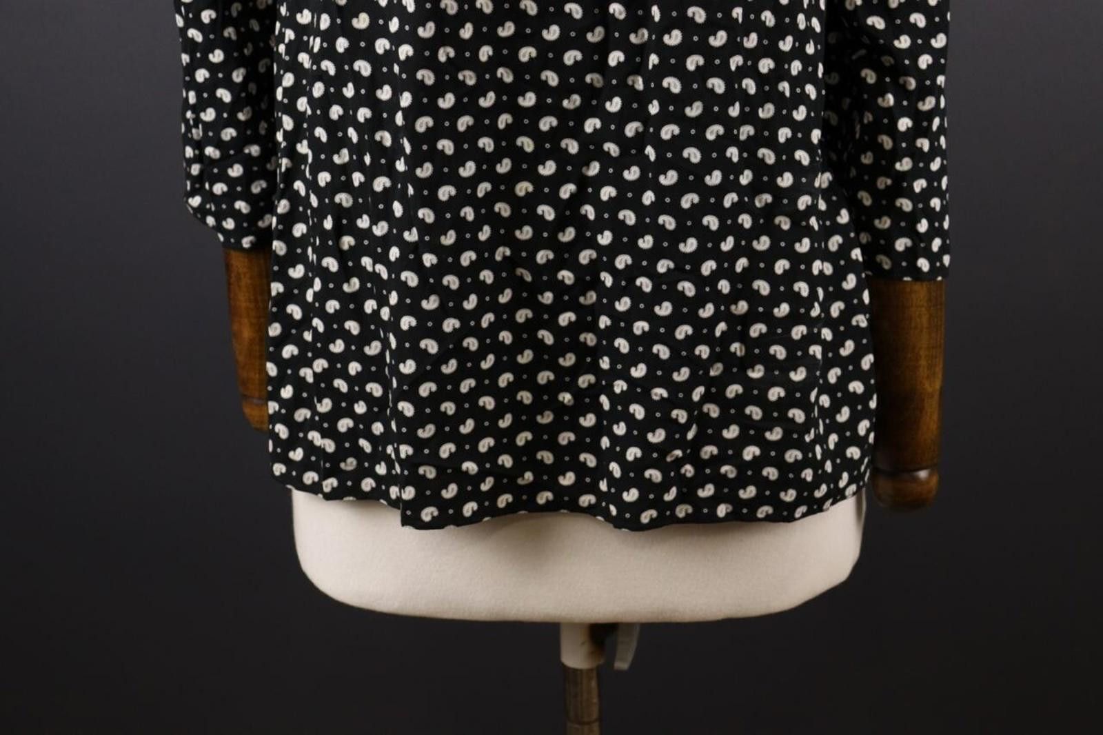 Designer Claudie Pierlot Black White Lagenlook Blouse Shirt Size 38 Size M / US 6-8 / IT 42-44 - 2 Thumbnail