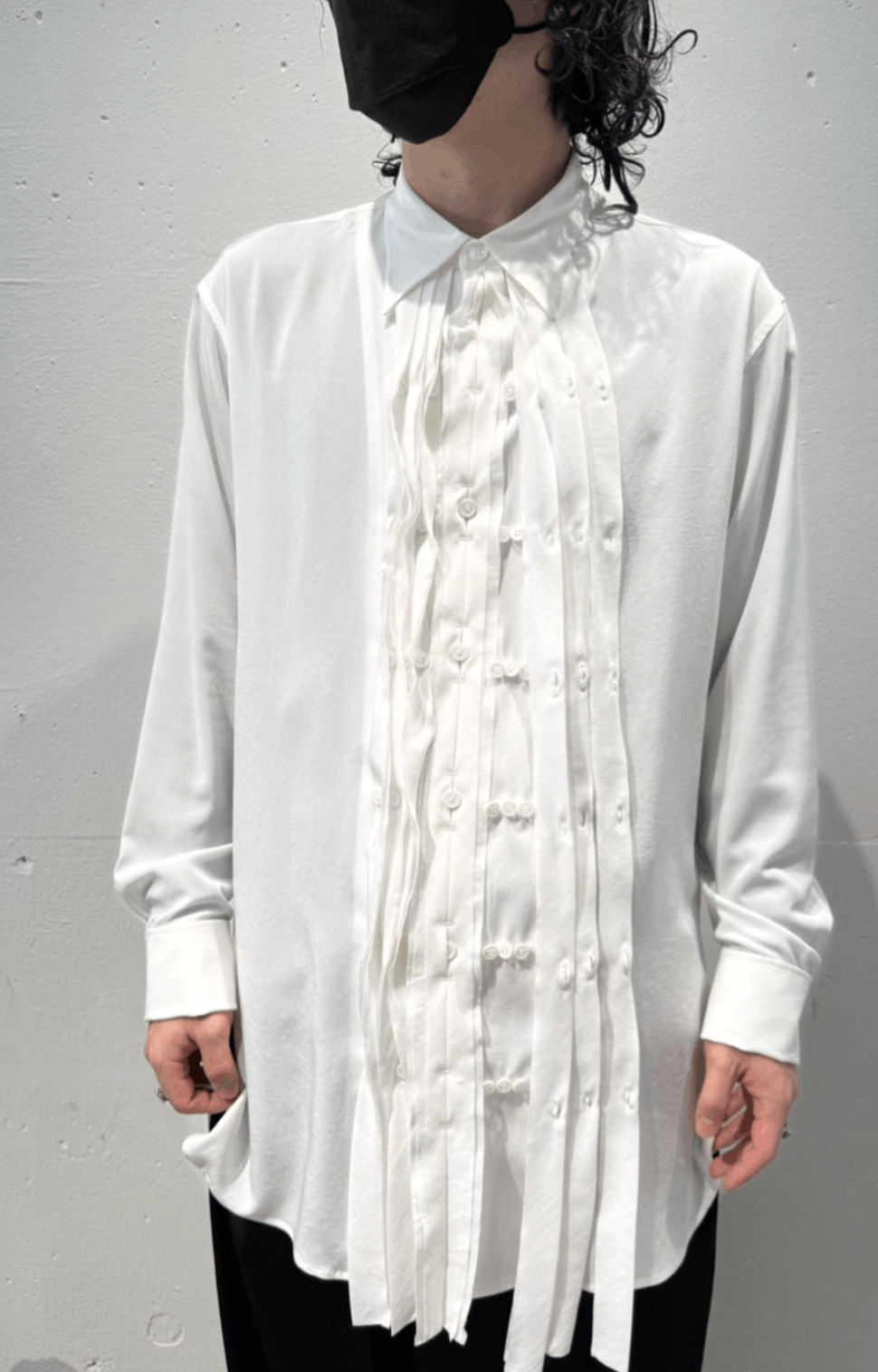 Yohji Yamamoto Yohji Yamamoto Pour Homme - FRILL SHIRT BLOUSE Size US M / EU 48-50 / 2 - 12 Thumbnail