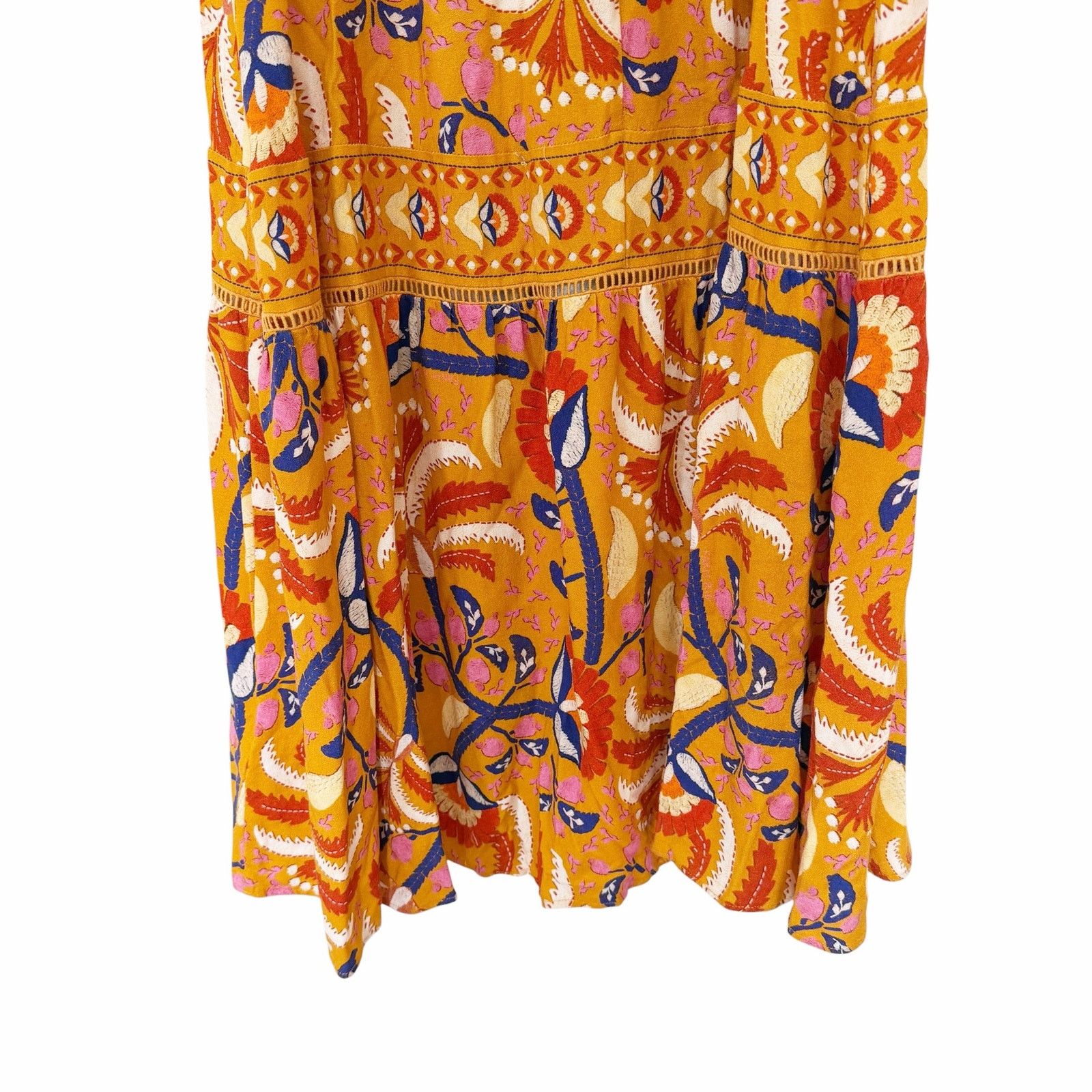 Farm Rio Farm Rio Yellow Palms Party Maxi Dress Sz S Size S / US 4 / IT 40 - 6 Thumbnail