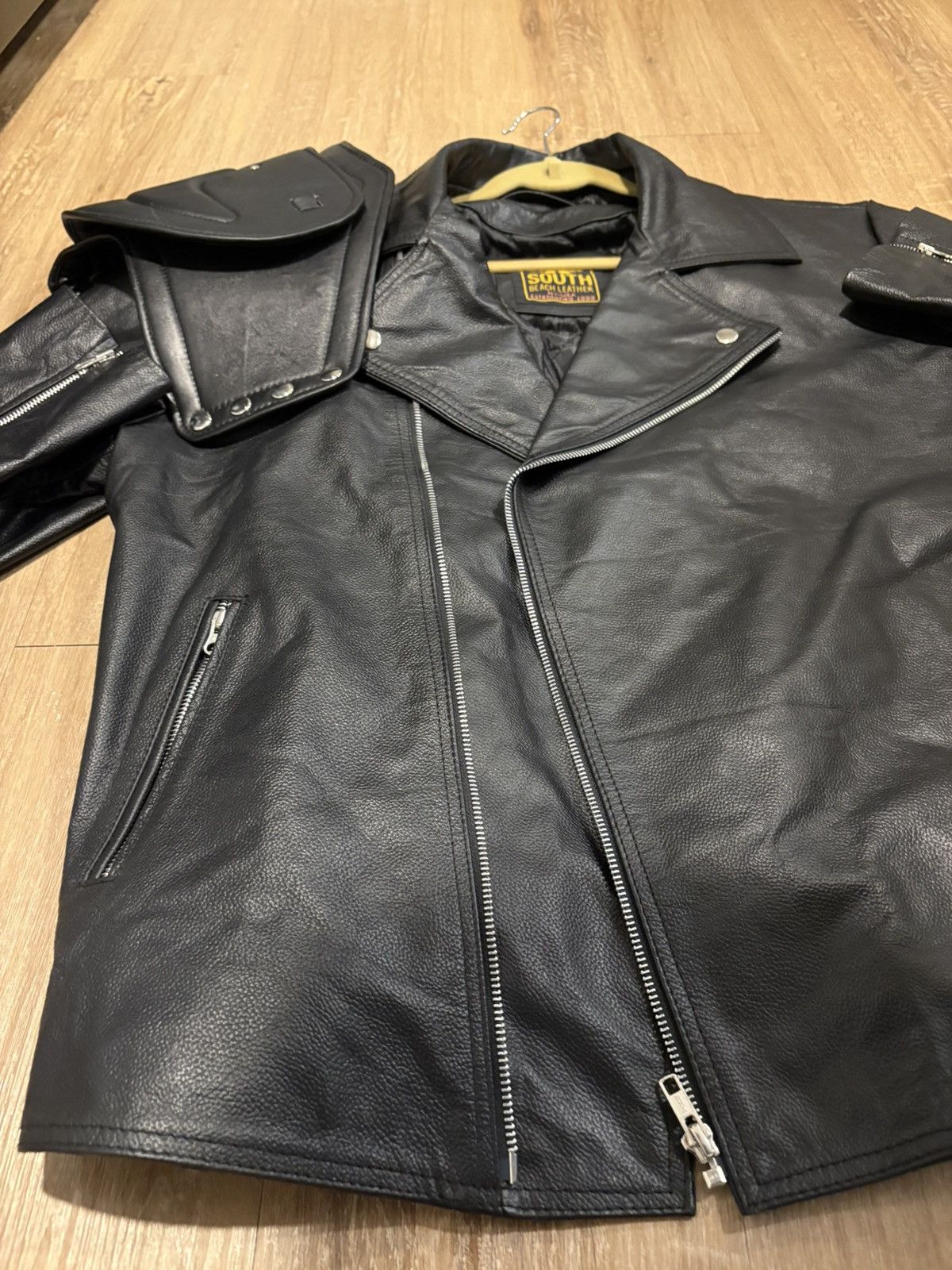 Vintage Mad Max Leather Biker Jacket Size US L / EU 52-54 / 3 - 3 Thumbnail