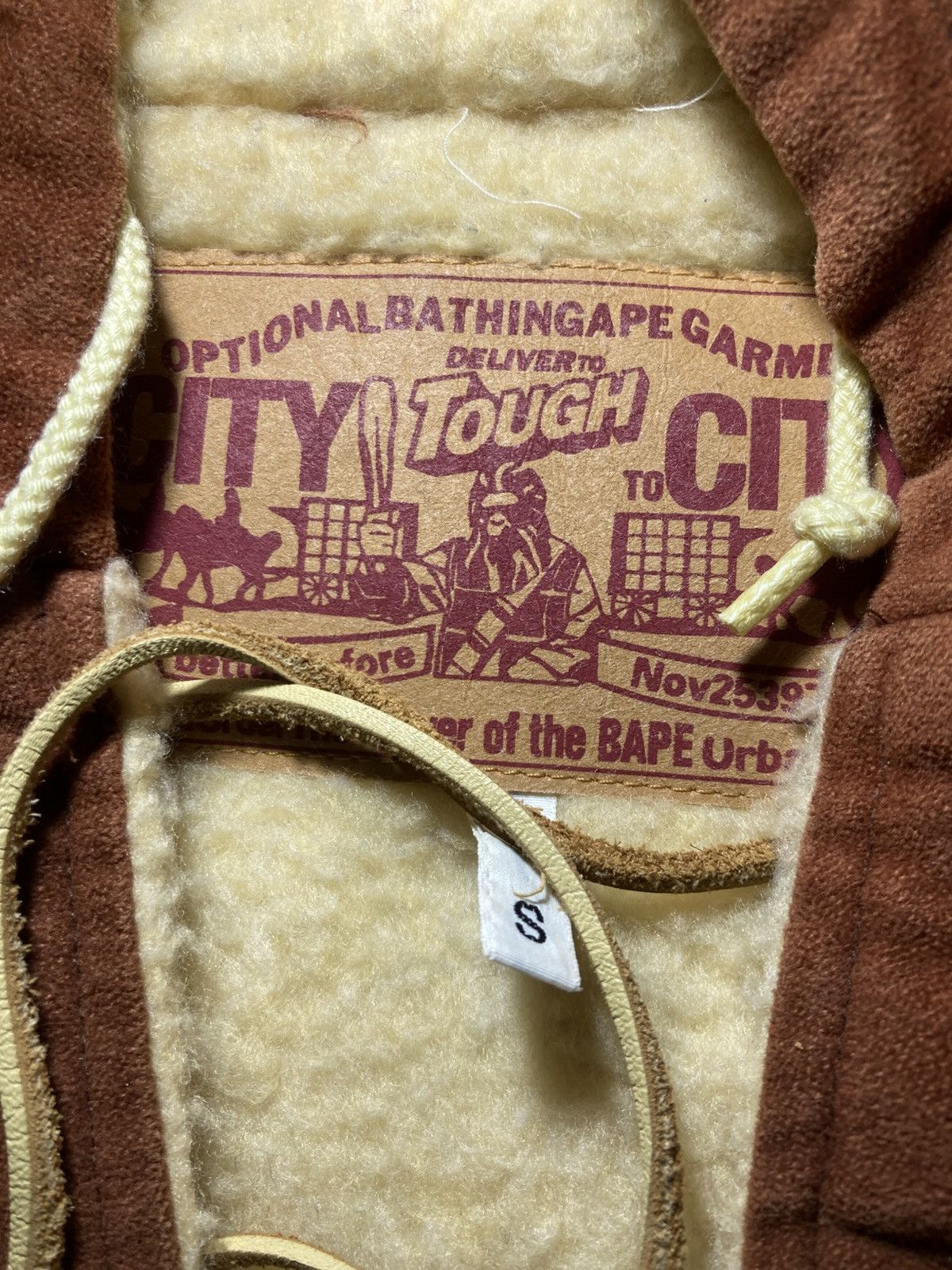 Bape 2000s Vintage Bape Fleece Brown Pullover Lace String OG 90s Size US S / EU 44-46 / 1 - 3 Thumbnail