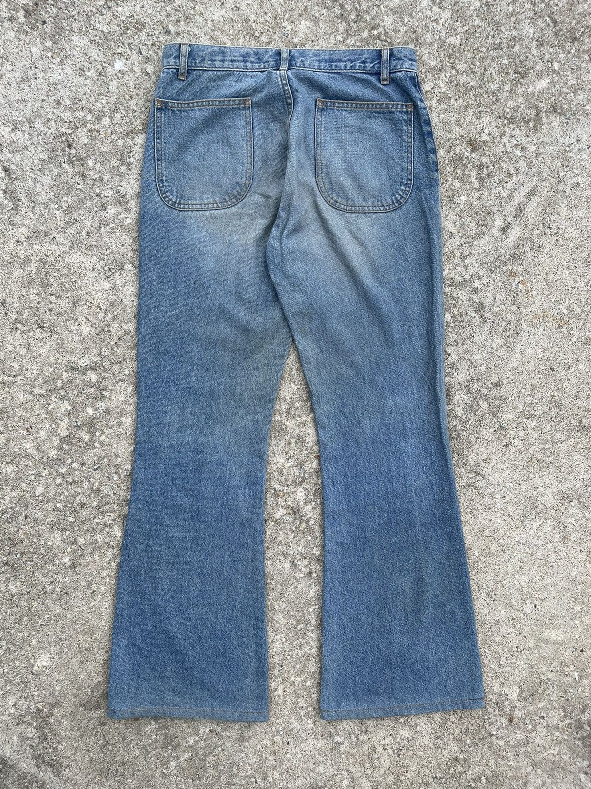 Japanese Brand 🔥 Mocking Bird Japan Bot-Cut Rusty Distressed Denim W29🔥 Size 29" - 14 Thumbnail