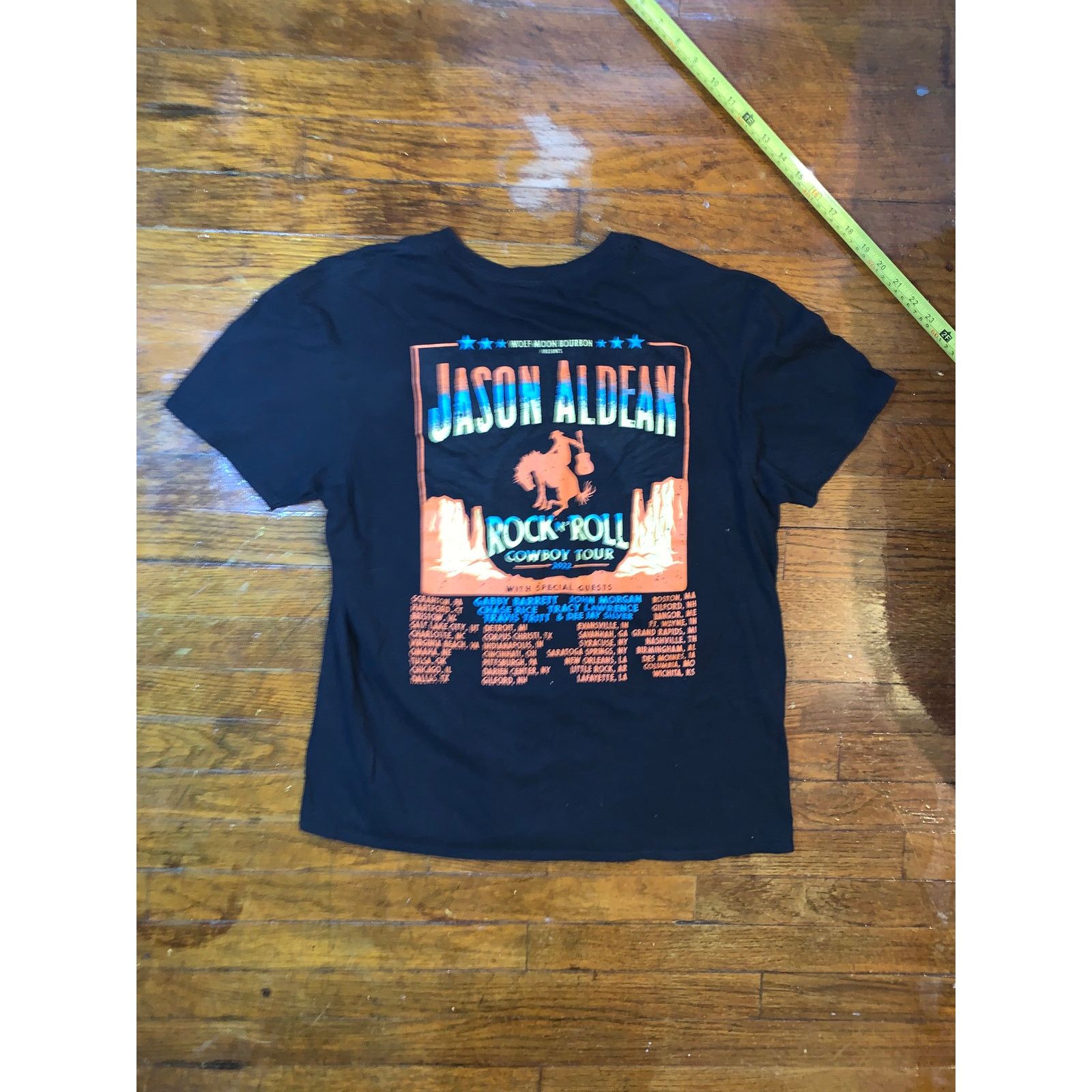 Band Tees × Other Jason Aldean Rock N Roll Cowboy Tour T Shirt Medium Size US M / EU 48-50 / 2 - 4 Thumbnail