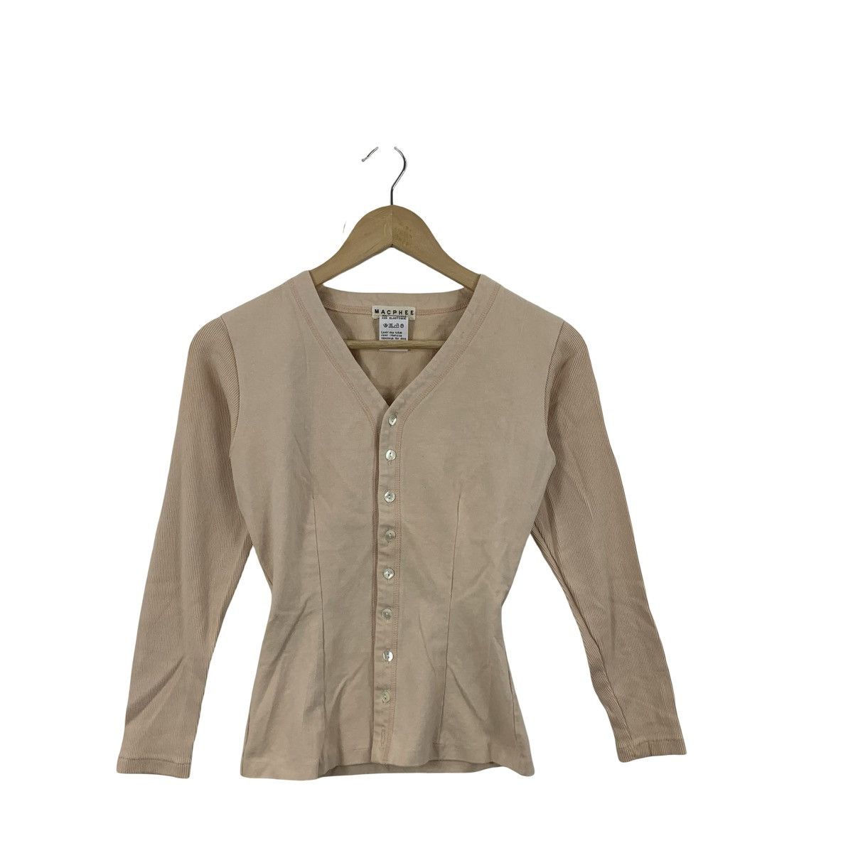Vintage Vintage MACPHEE TOMORROWLAND Collection Ribbed Cardigan Size XS / US 0-2 / IT 36-38 - 4 Thumbnail
