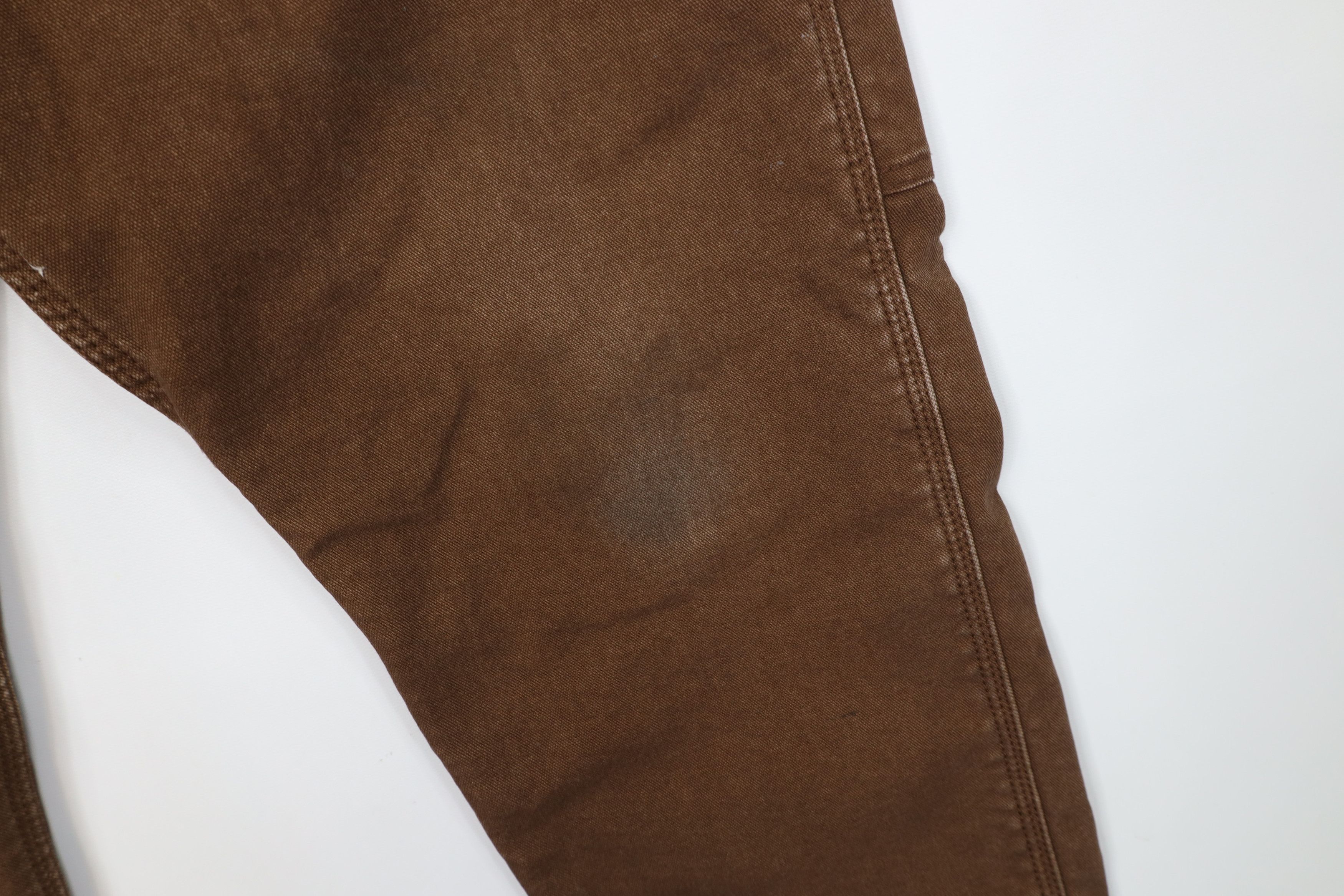 Vintage Vintage Streetwear Fleece Lined Canvas Dungaree Pants Brown Size US 36 / EU 52 - 6 Thumbnail
