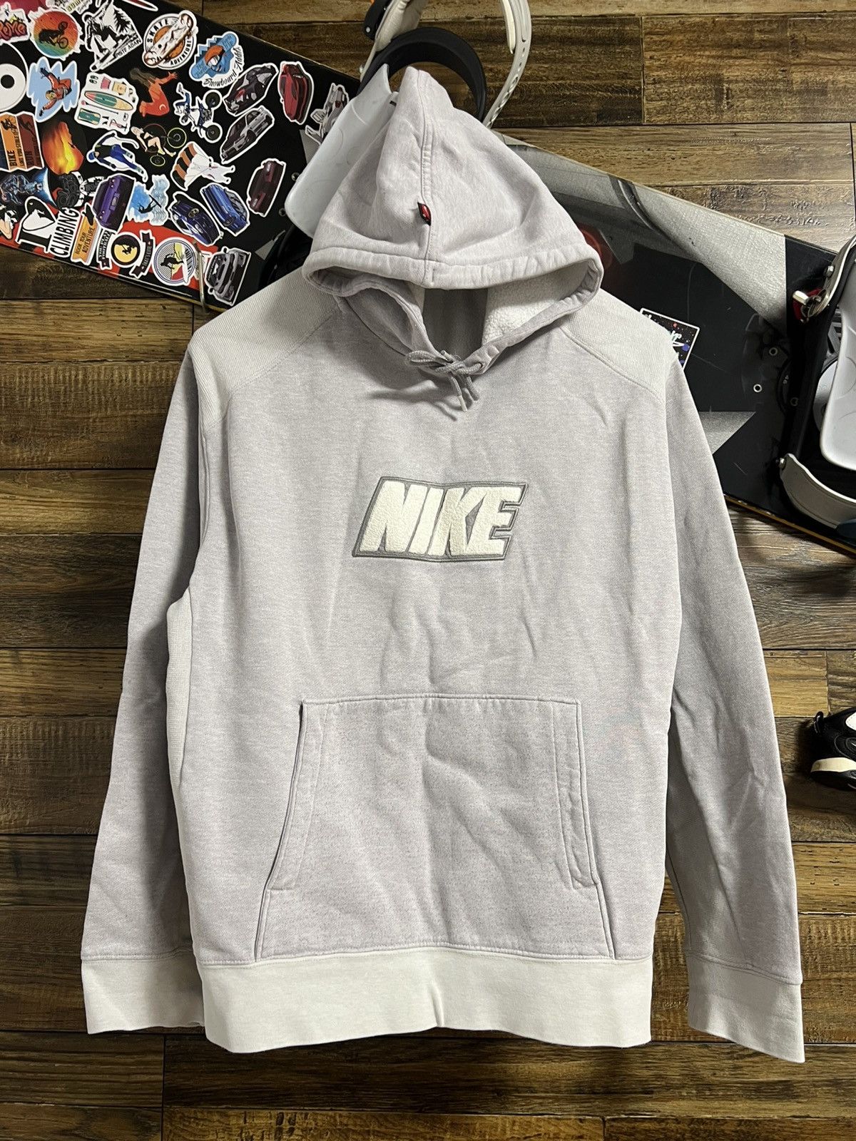 Nike NIKE Big Teddy/Fleece Logo Vintage Hoodie Drill Y2K Size US M / EU 48-50 / 2 - 2 Thumbnail