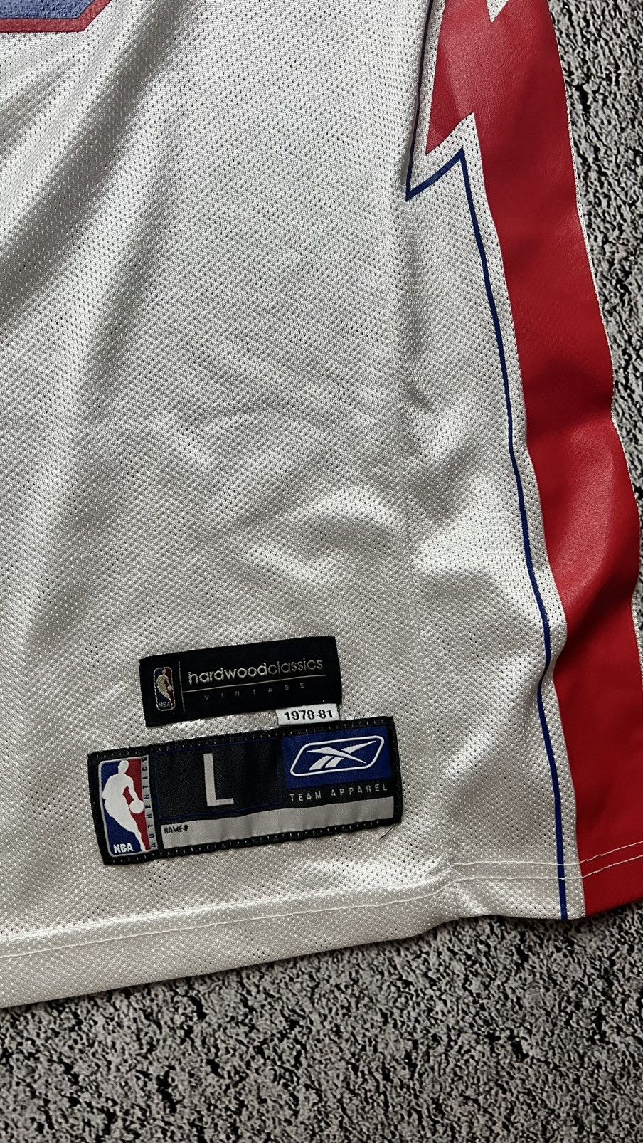Reebok Early 00’s Detroit pistons NBA Rasheed Wallace Reebok jersey Size US L / EU 52-54 / 3 - 3 Thumbnail
