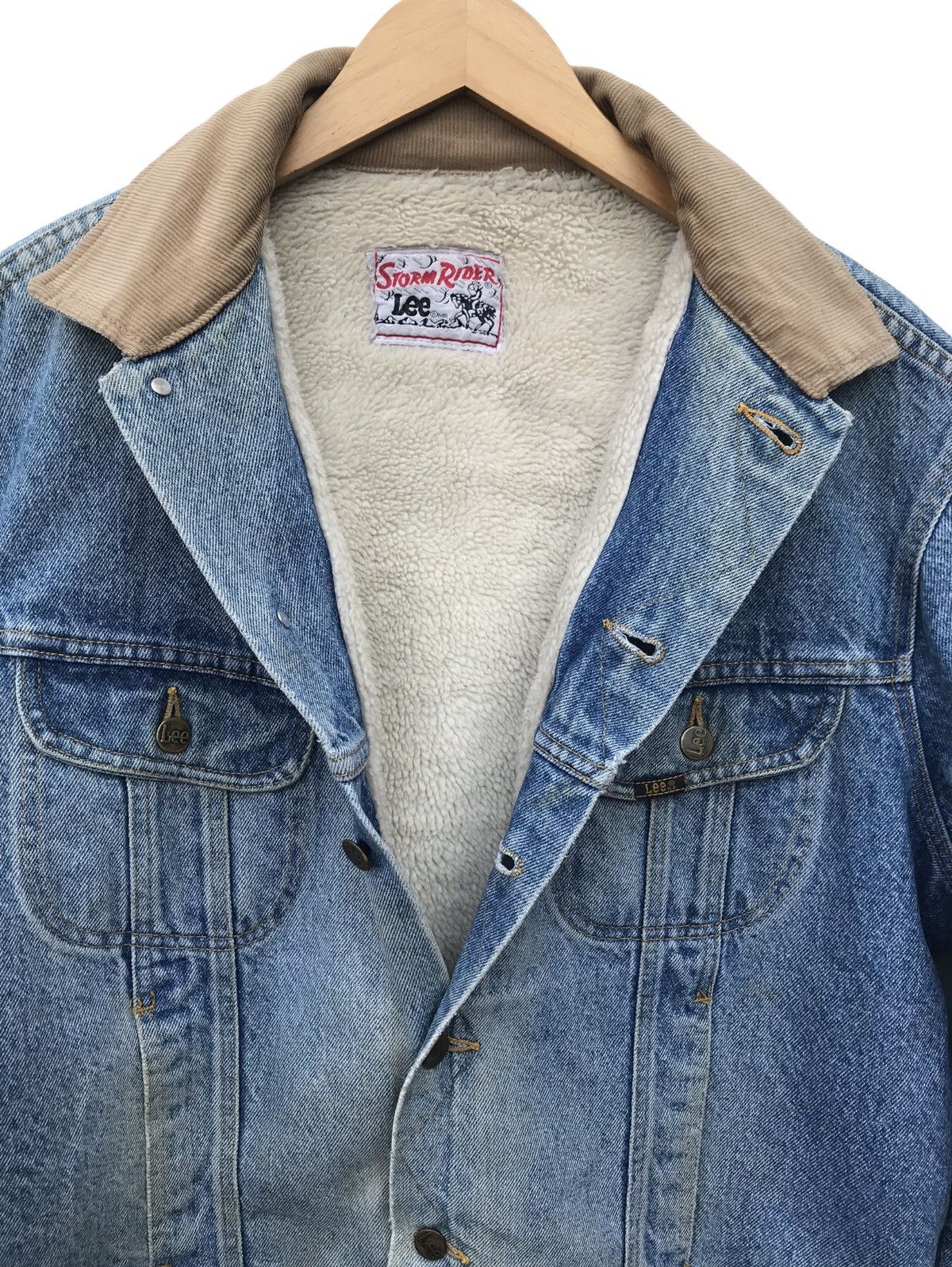 Lee Vintage Lee Storm Rider Distressed Faded Sherpa Trucker Size US L / EU 52-54 / 3 - 2 Thumbnail