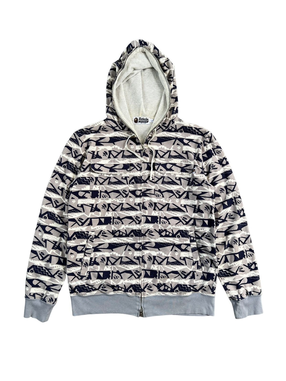 Bape Bape Navajo Tribal Pattern Full Zip Hoodie Size US L / EU 52-54 / 3 - 2 Thumbnail