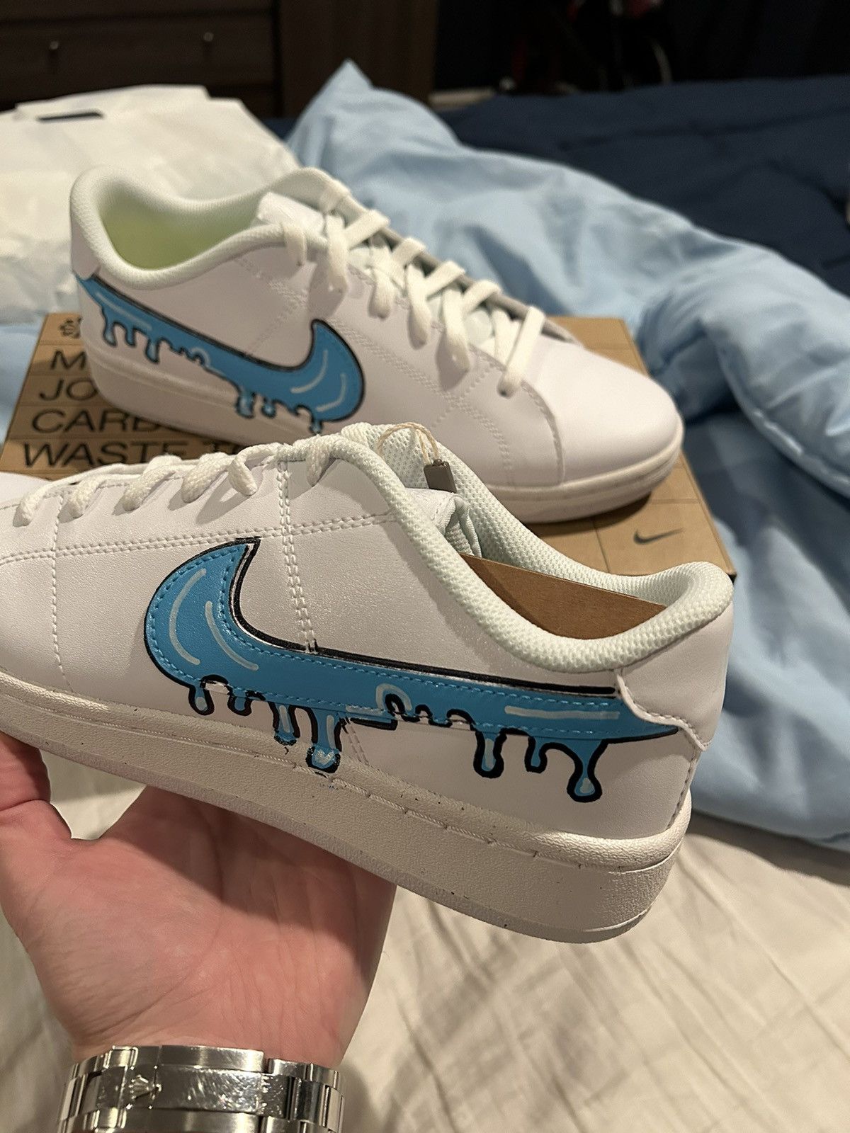Nike Nike Court Royale 2 custom made in Italy🔥 Size US 10 / EU 43 - 2 Thumbnail
