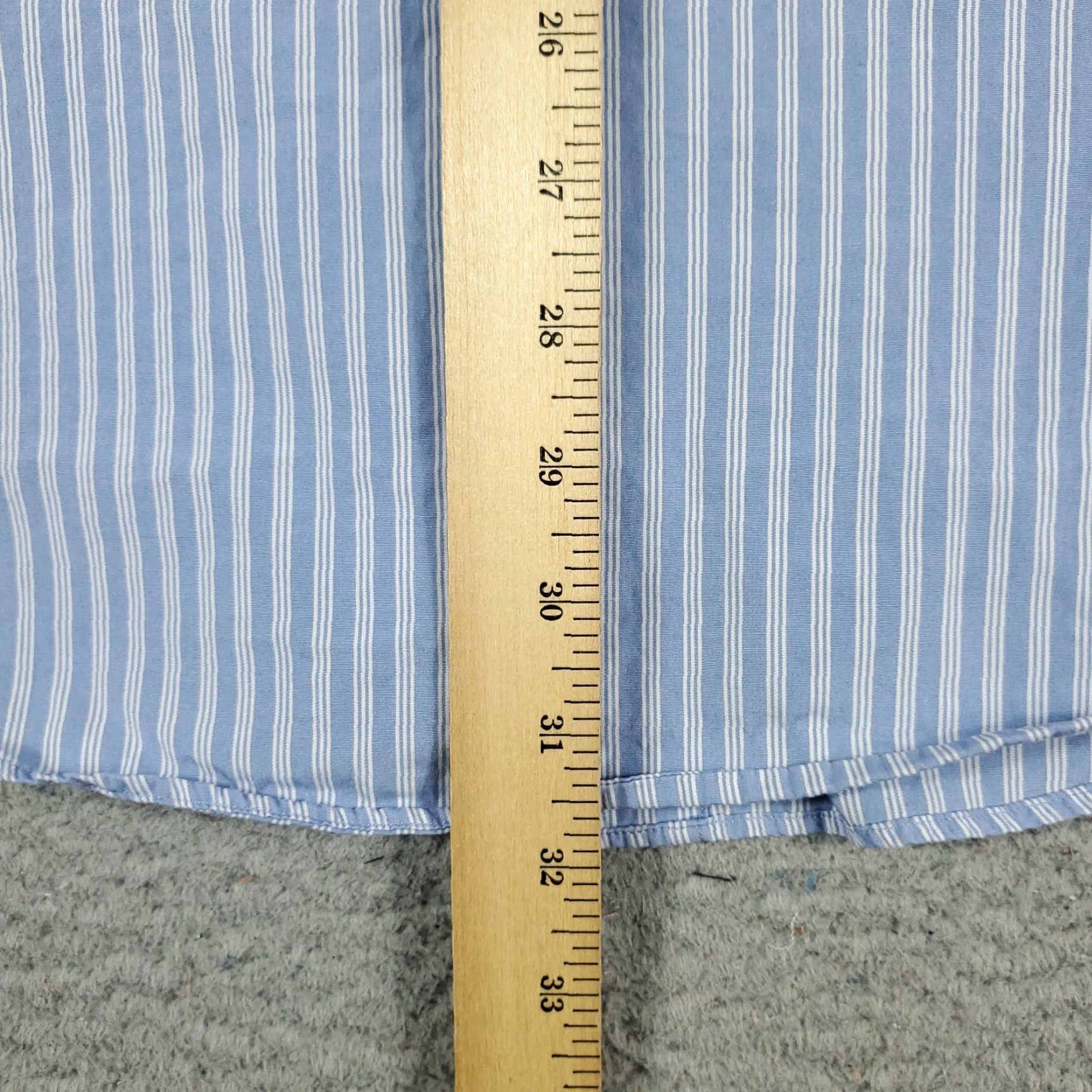 Brooks Brothers Brooks Brothers Dress Shirt Mens 16.5 Blue Striped Button Up Long Sleeve Regular Fit Size 42R - 4 Thumbnail