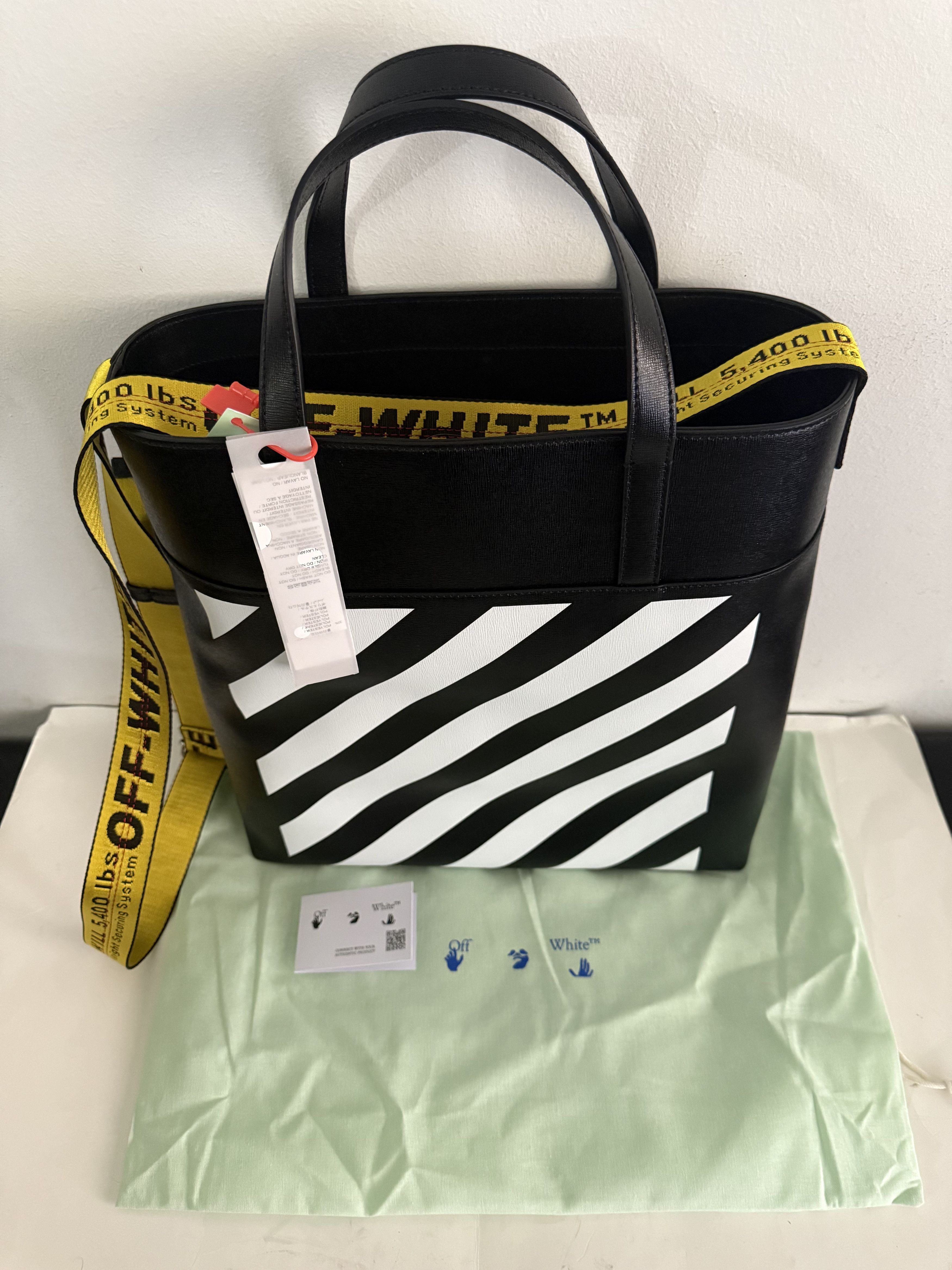 Off-White Off White Tote Black Leather Size ONE SIZE - 5 Thumbnail