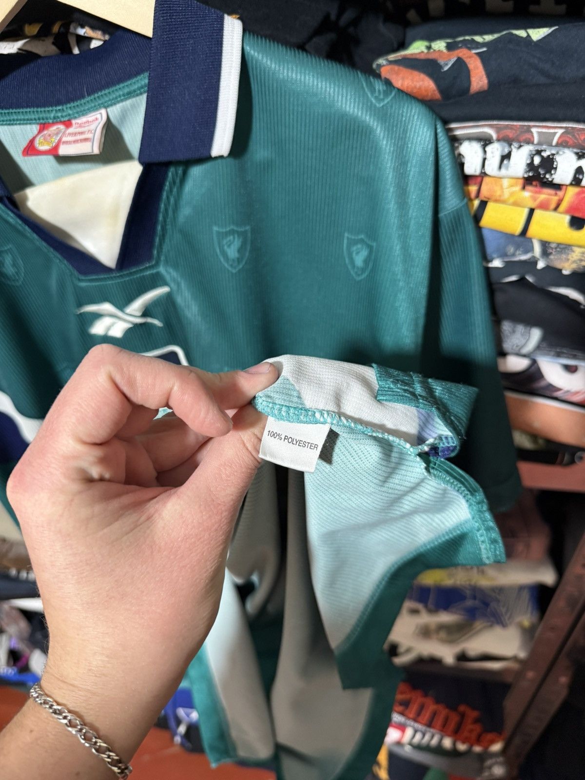 Reebok Reebok Liverpool 1999 2000 2001 Away Soccer Jersey BOOTLEG Size US XL / EU 56 / 4 - 9 Thumbnail