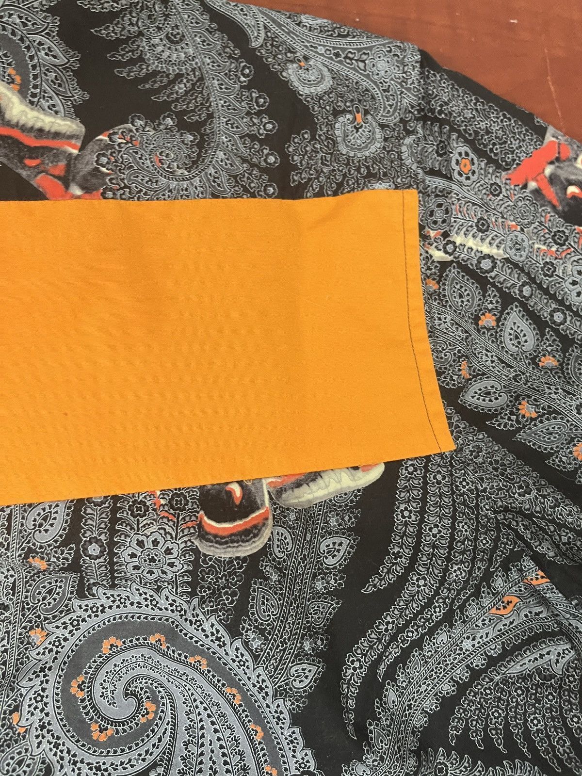 Givenchy Givenchy SS15 Koi Paisley Shirt w/ Orange Panel (Tisci) Size US M / EU 48-50 / 2 - 16 Thumbnail