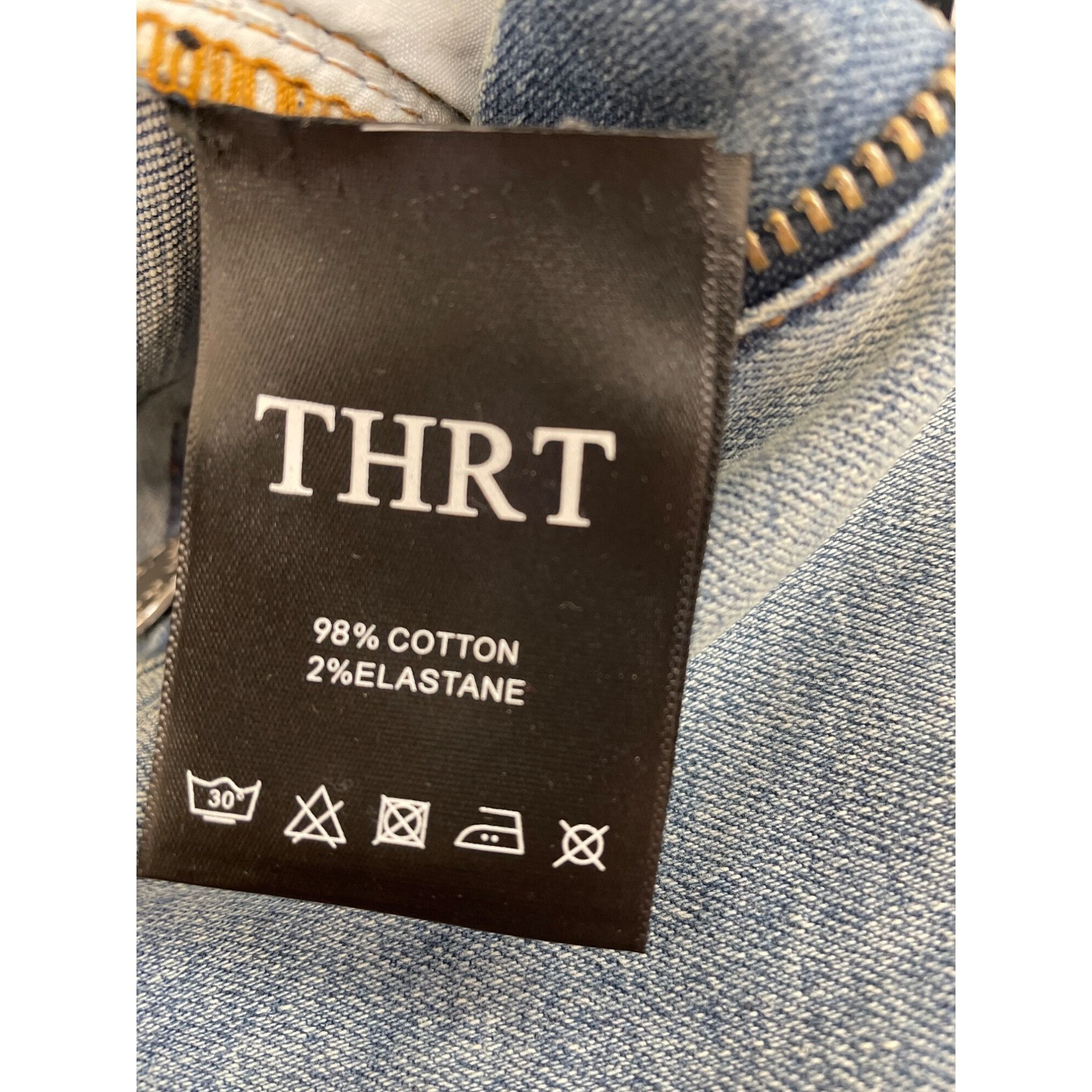 Other THRT Mens Blue Graffiti Y2K Denim Jeans Size 40x31SKU 8548 Size US 40 / EU 56 - 8 Thumbnail