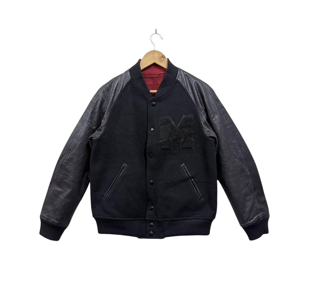 Maison MIHARA YASUHIRO Mihara Yasuhiro Reversible Varsity Jacket Wool + Horse Hide Size US L / EU 52-54 / 3 - 1 Thumbnail