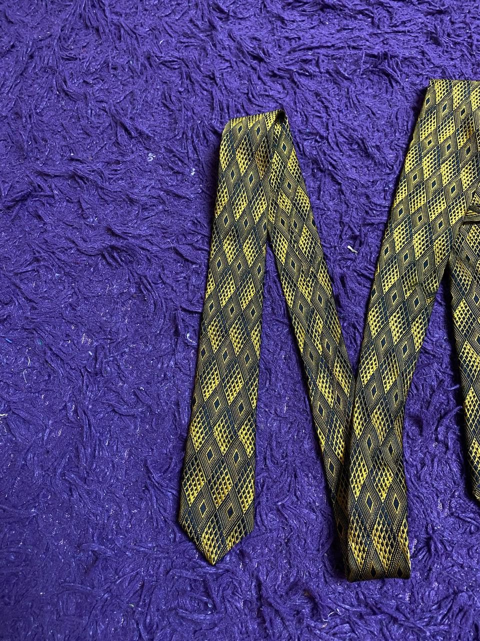 Prada Vintage Prada Cravatte Geometric Pattern Silk Size ONE SIZE - 7 Thumbnail