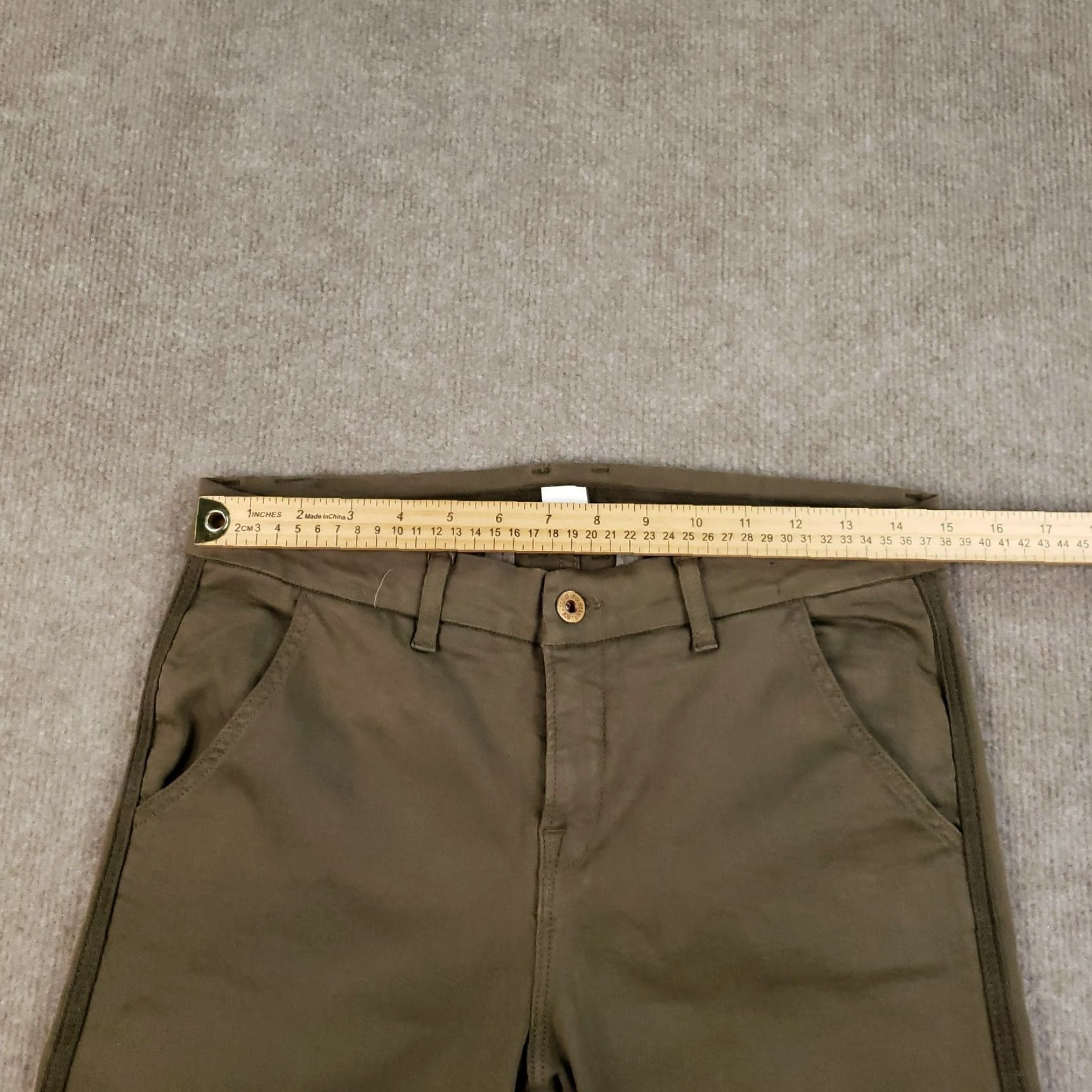 Vintage VINTAGE NSF The Wallace Pants Womens 28 DRAB Green Mid-Rise Ankle Trousers Made in USA Size 28" / US 6 / IT 42 - 6 Thumbnail