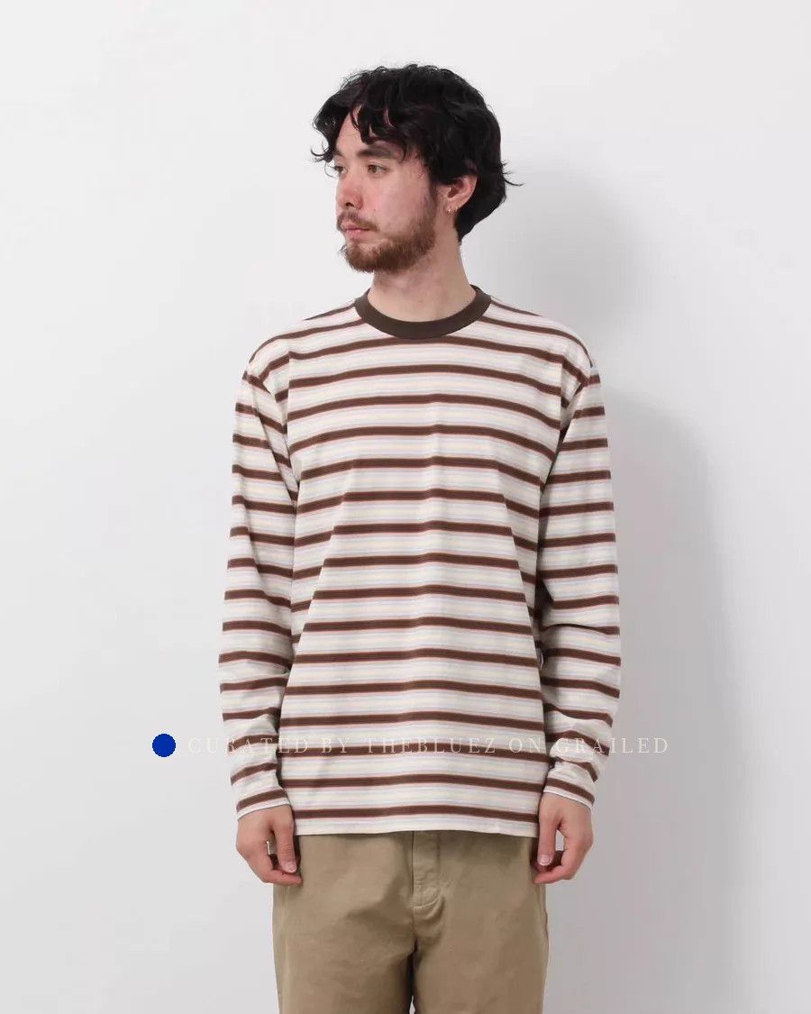 Auralee Gradient Stripe Long Sleeve Tee Size US L / EU 52-54 / 3 - 1 Thumbnail